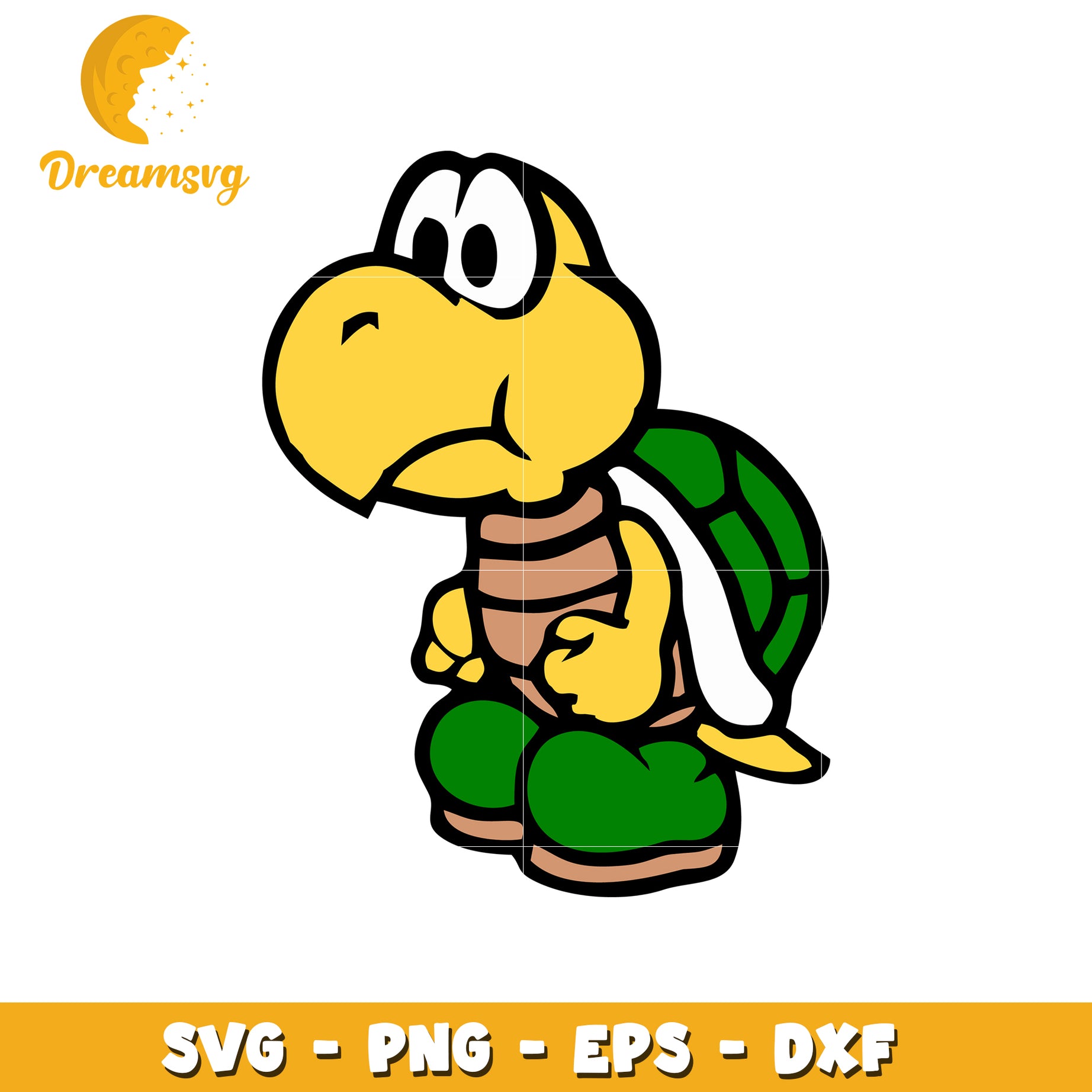 Koopa Troopa SVG PNG EPS DXF Cut File