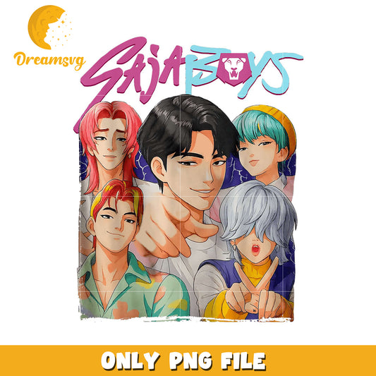 Kpop band cartoon png, kpop bands​ cartoon png, streetwear png