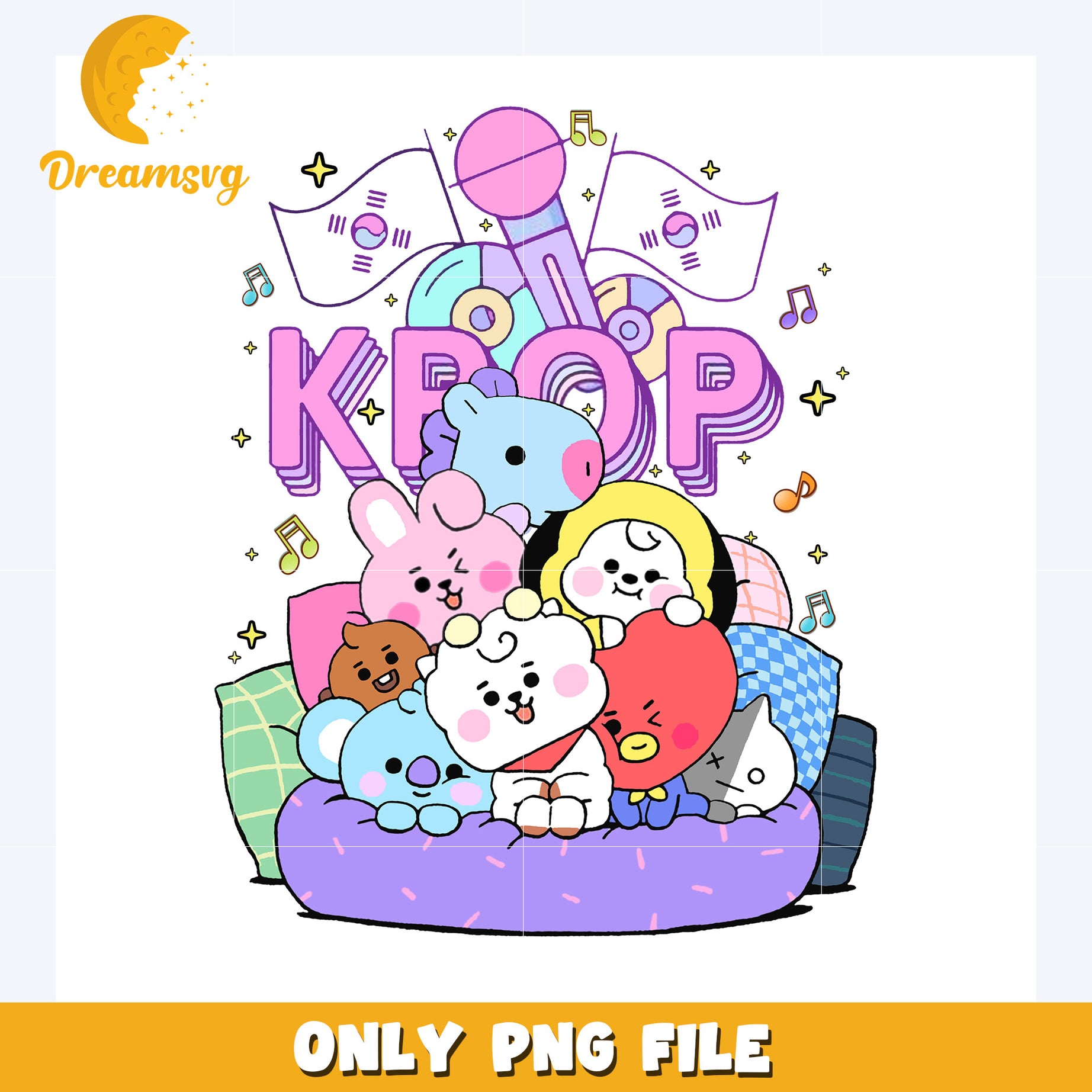 Kpop band mascot png, bts bt21 png, kpop band mascot png