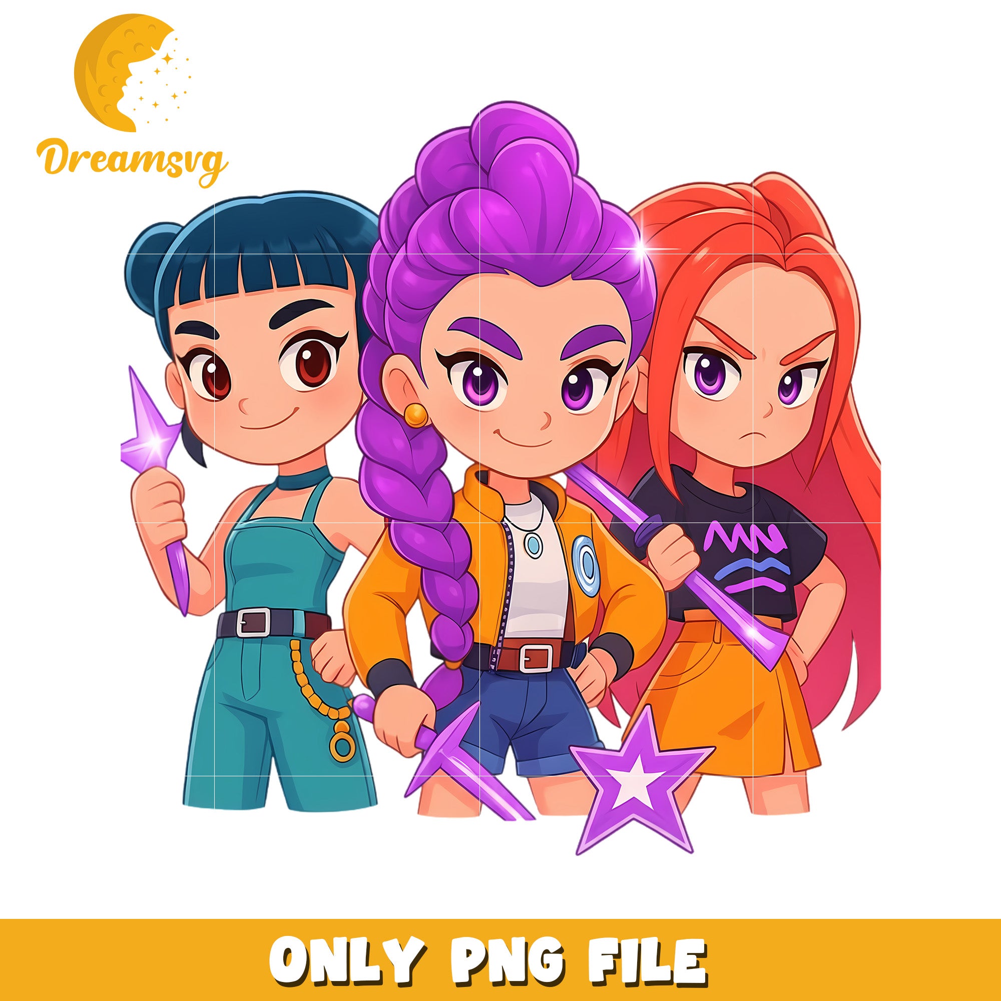 Kpop christmas girls png, demon hunters png, christmas songs png