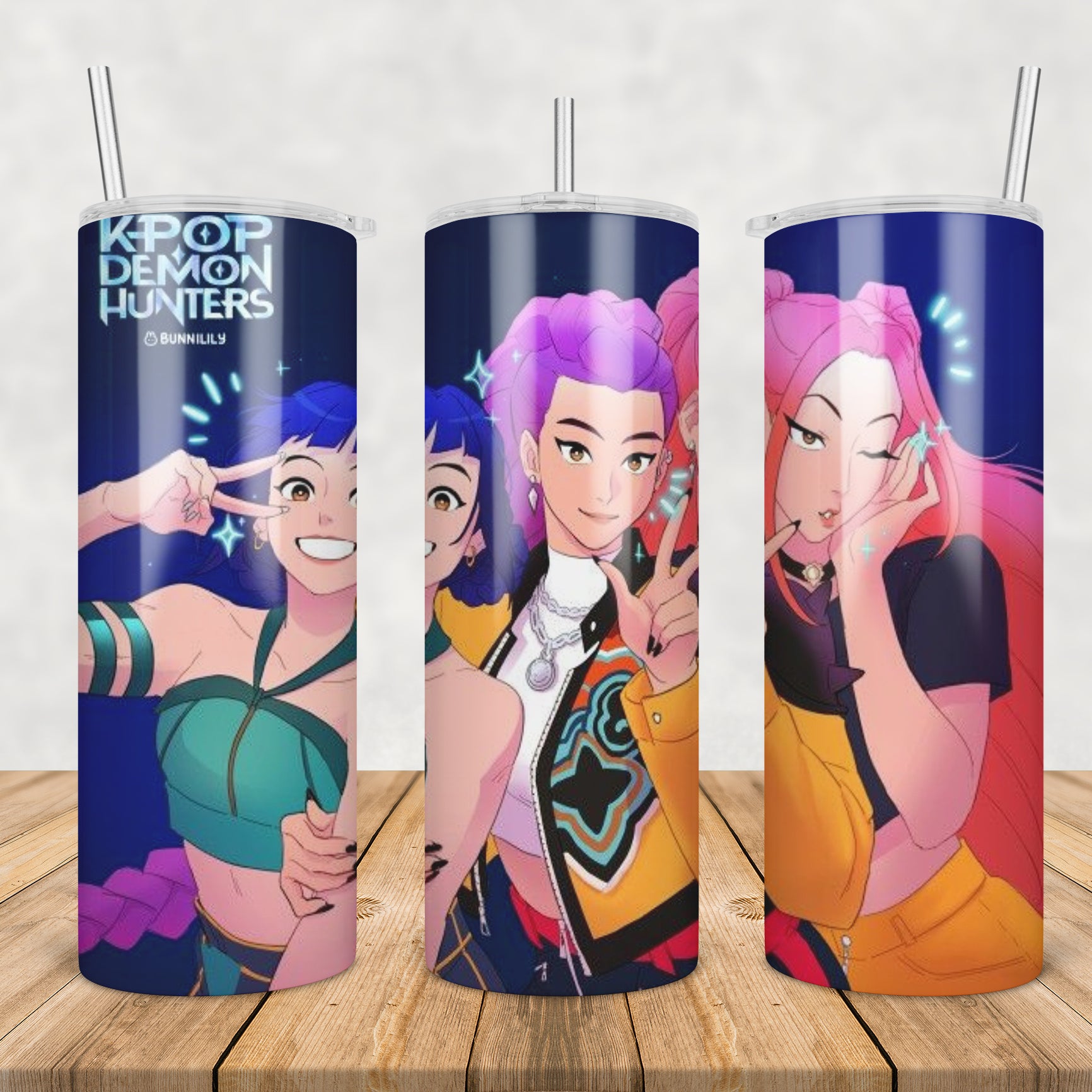Kpop demon hunter huntrix tumbler png, demon hunter huntrix tumbler png, huntrix kpop tumbler png