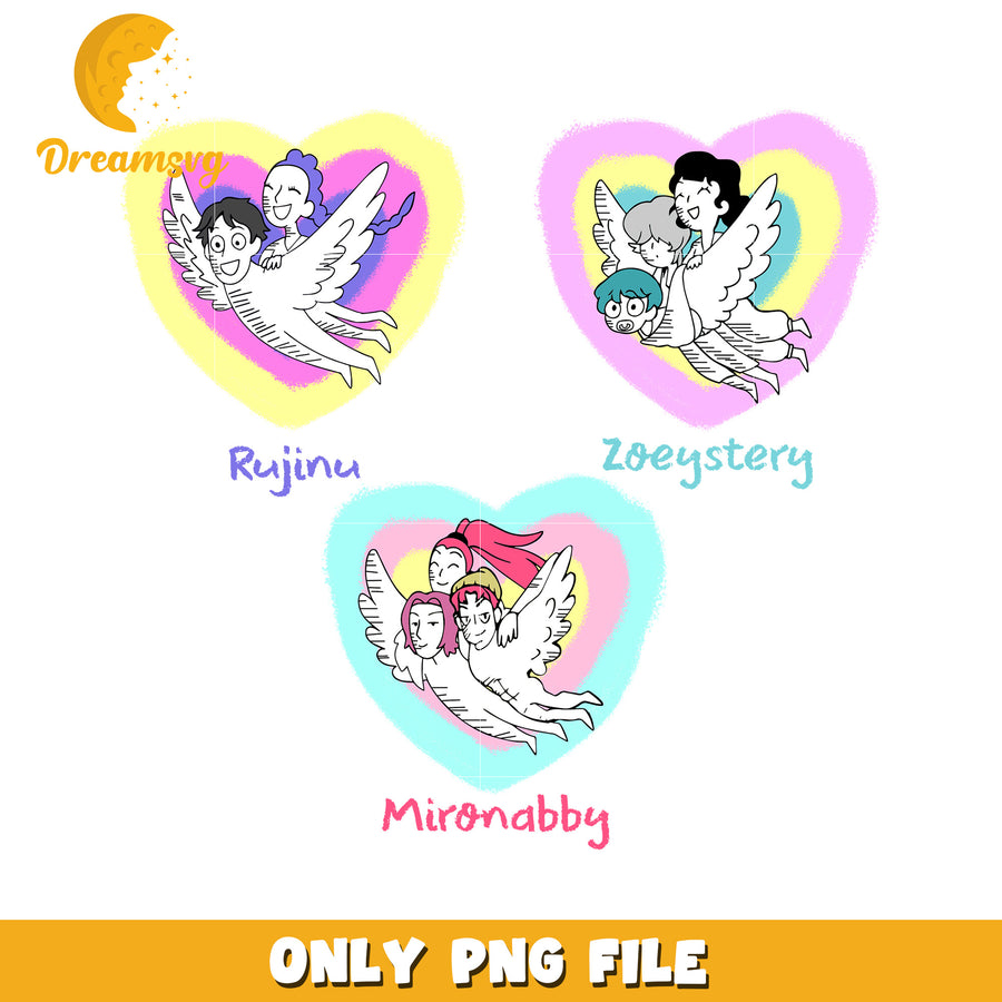 Kpop demon hunters couples png, netflix movies png, netflix cartoons png
