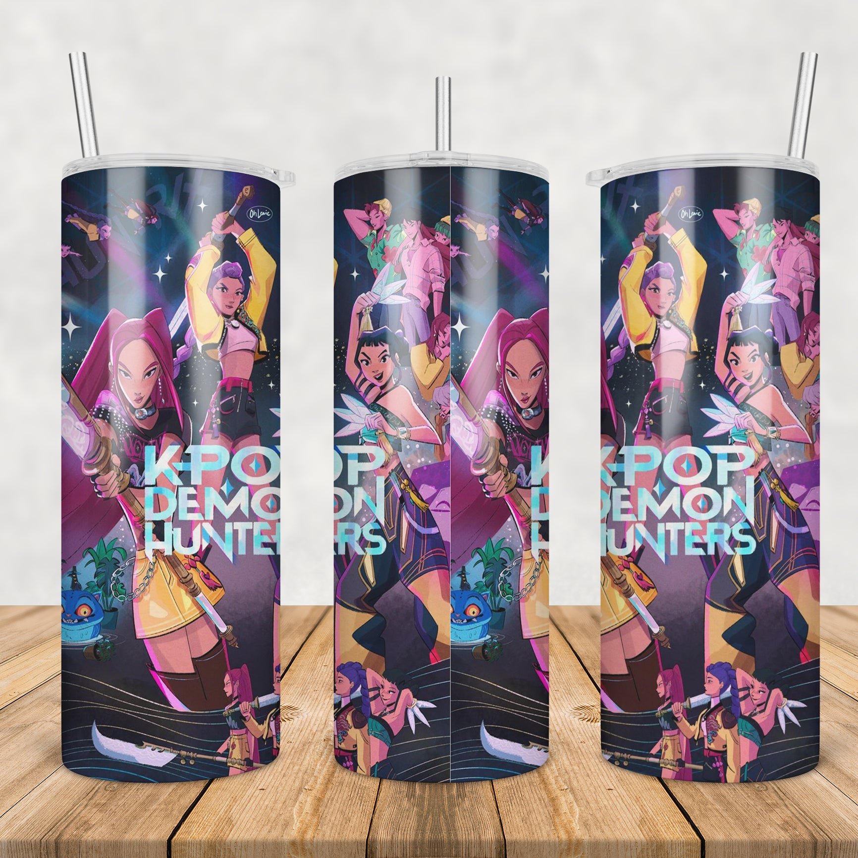 Kpop demon hunters girl tumbler png, demon hunters girl tumbler png, kpop girl tumbler png