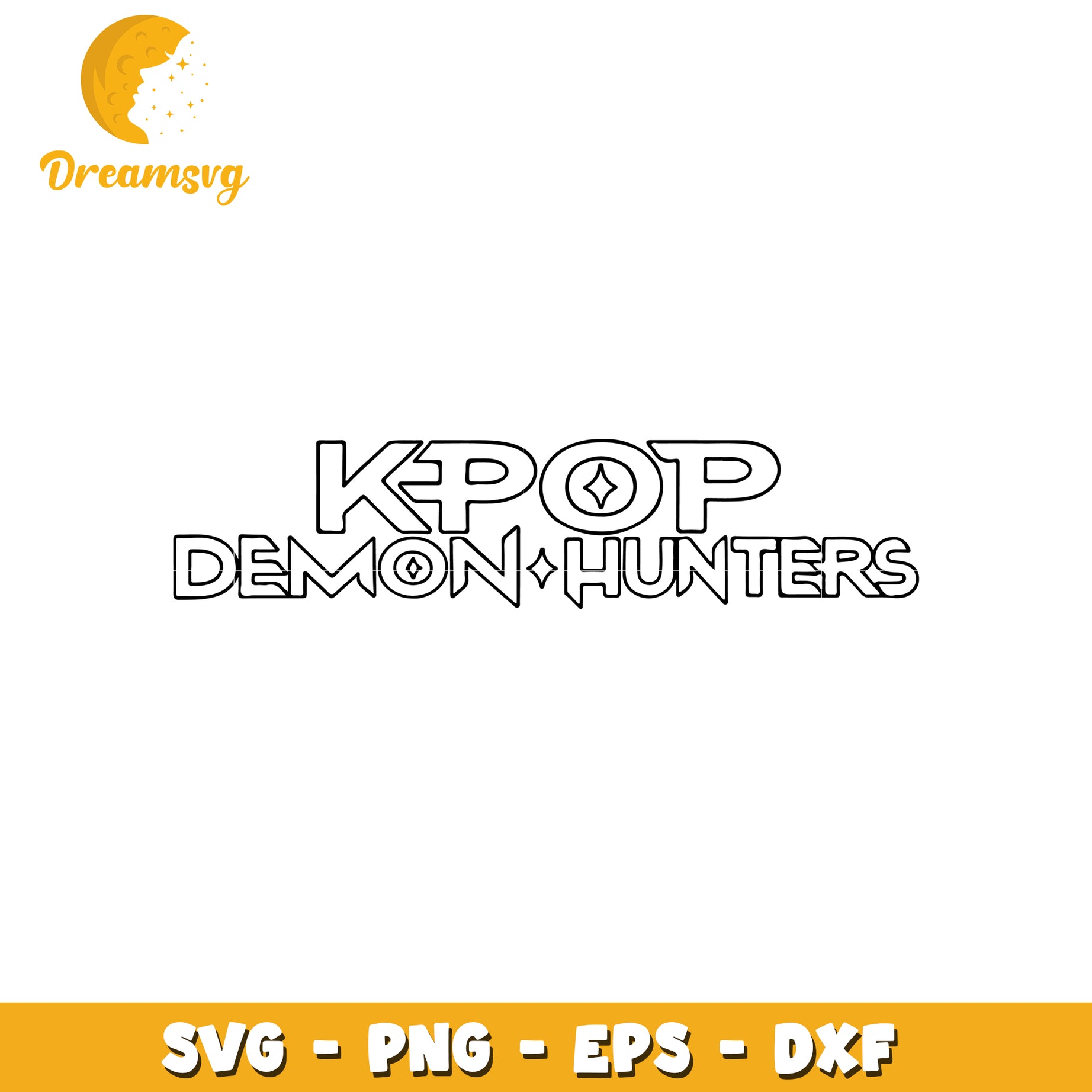 Kpop demon hunters logo svg, demon hunters svg, kpop band svg