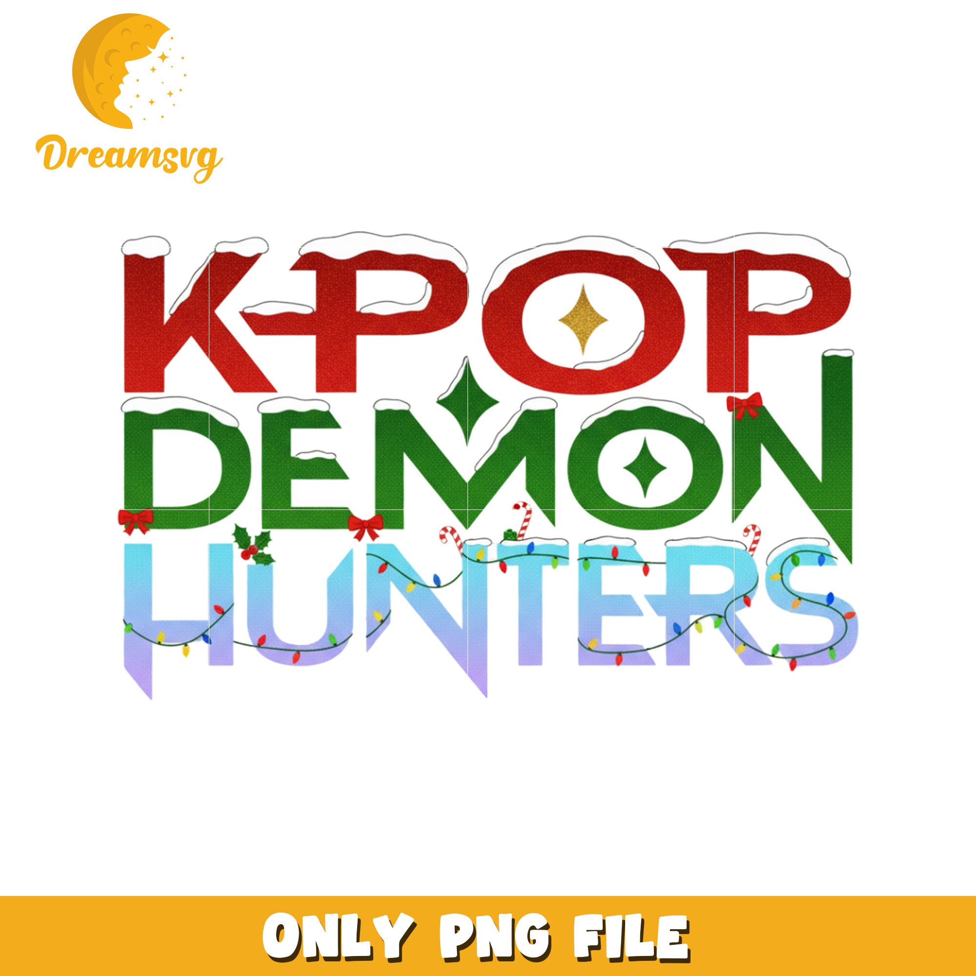Kpop demon hunters png, christmas tree png, huntrix png