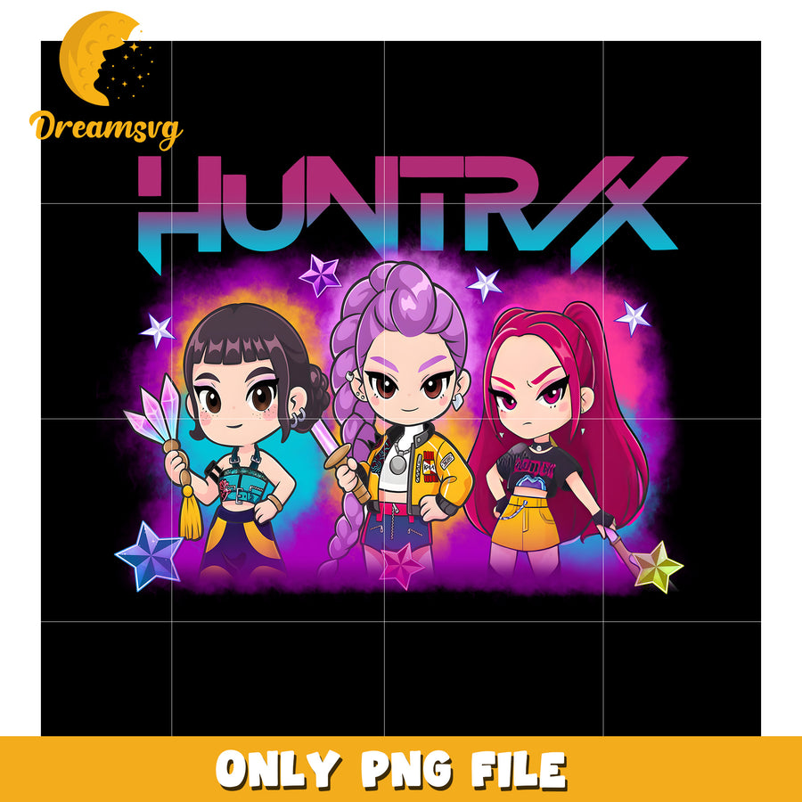 Kpop demon hunters png, kpop fantasy squad png, anime idol warrior png