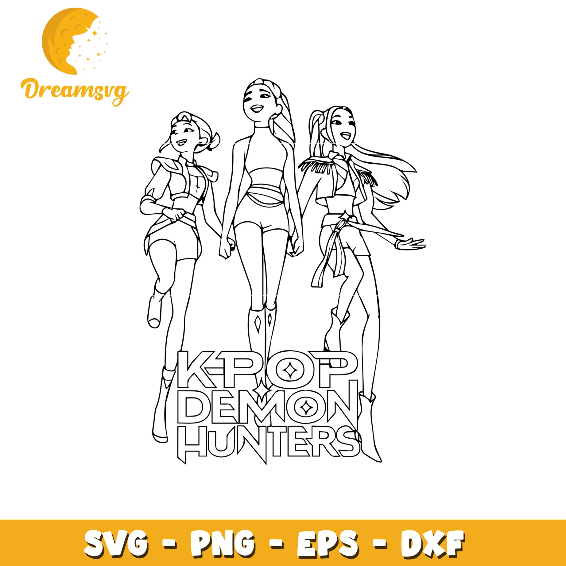 Kpop demon hunters svg, demon hunters svg, kpop band svg (2)