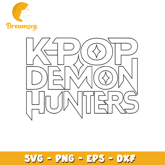 Kpop demon hunters svg, huntrix demon hunter svg, kpop cartoon svg