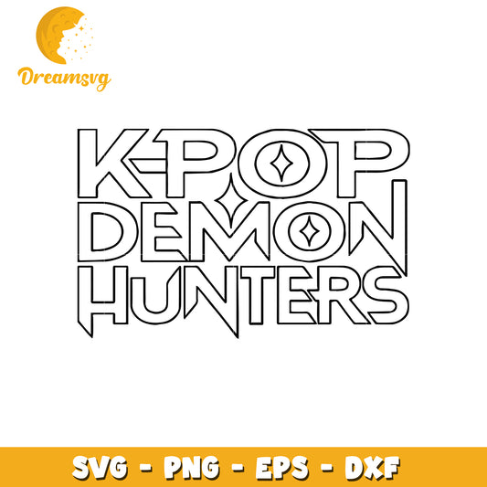 Kpop huntrix demon hunters logo svg, huntrix logo svg, demon hunters logo svg