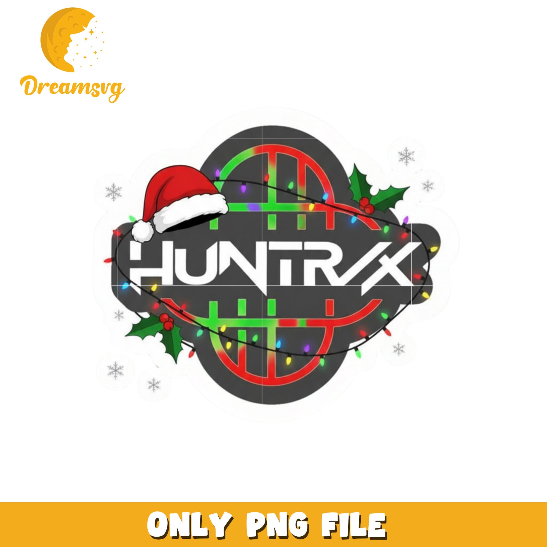 Kpop huntrix logo png, christmas background​ png, christmas decor png