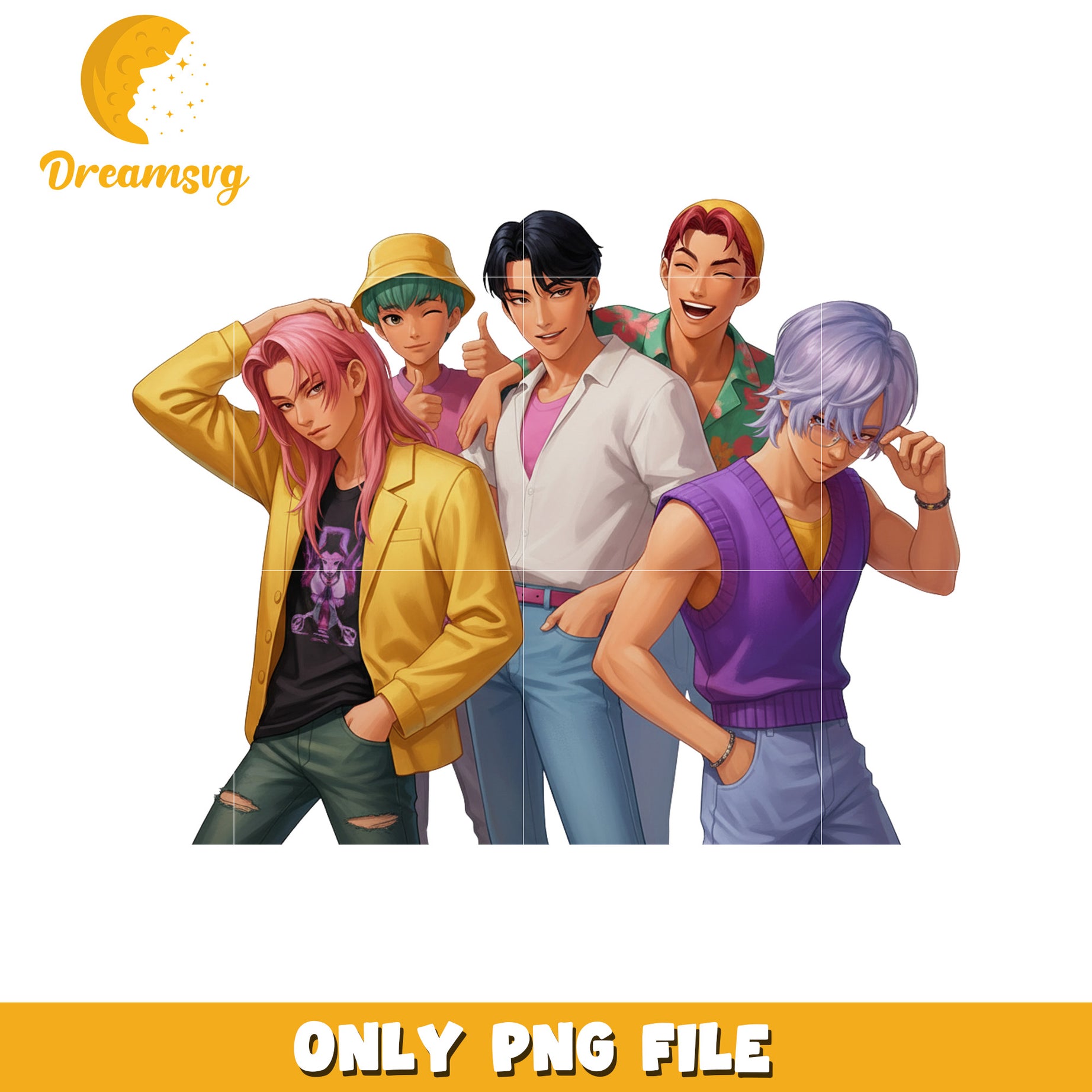 Kpop saja boys png, dark idols png, hunter core png