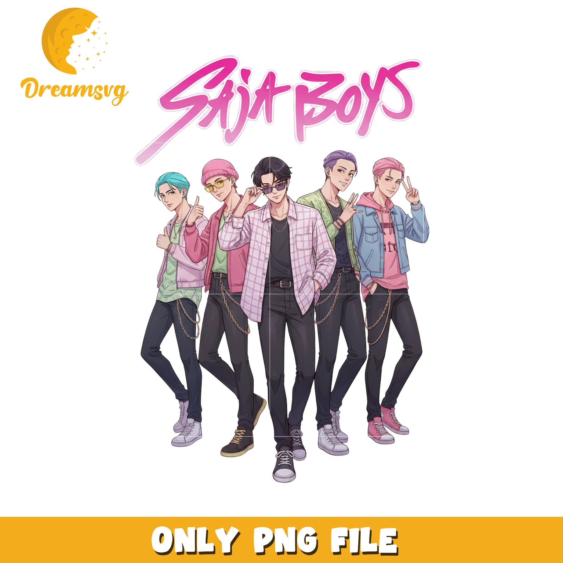 Kpop saja boys png, huntrix girls​ png, netflix cartoon png