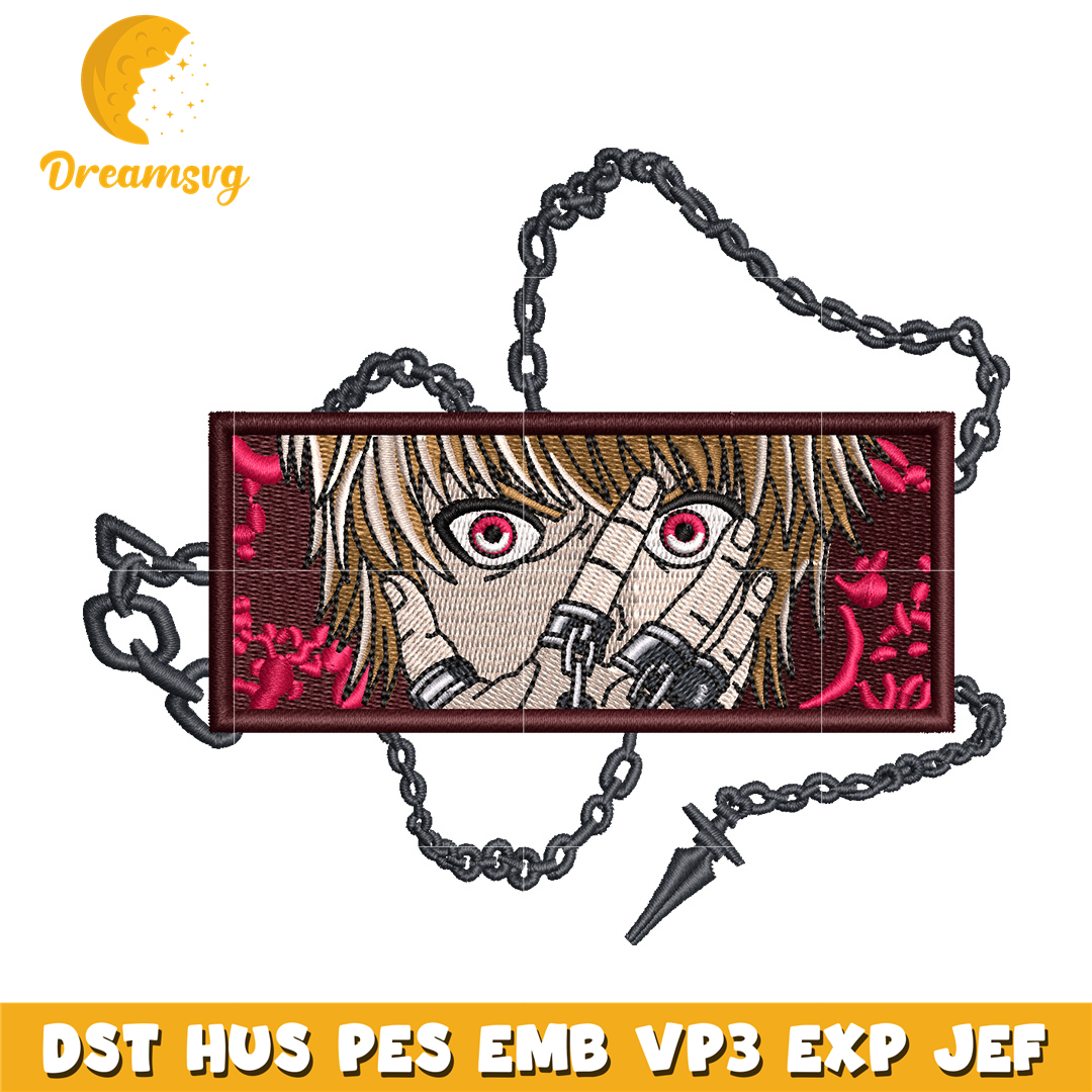 Kurapika eyes embroidery design