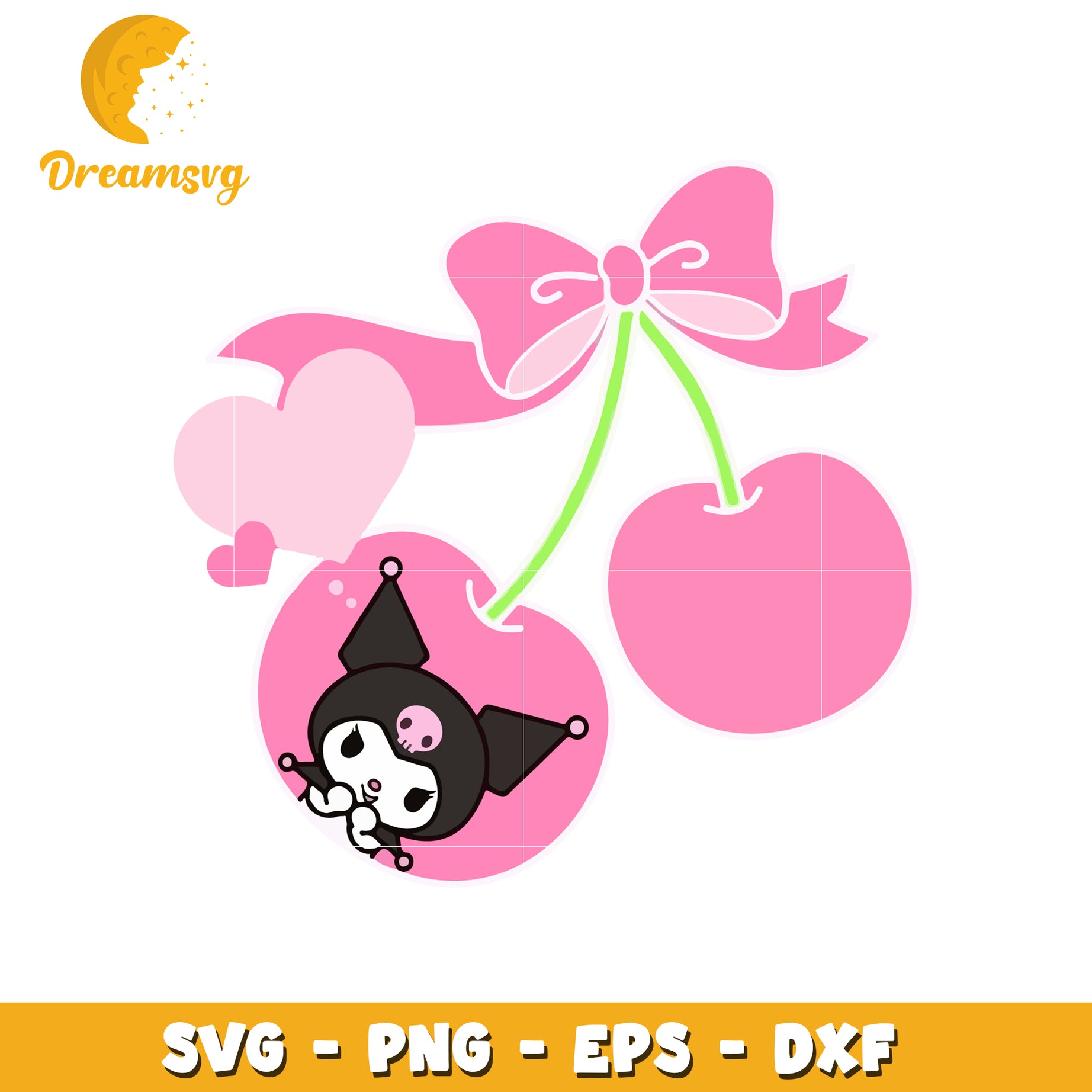 Kuromi Cherry SVG Cut File