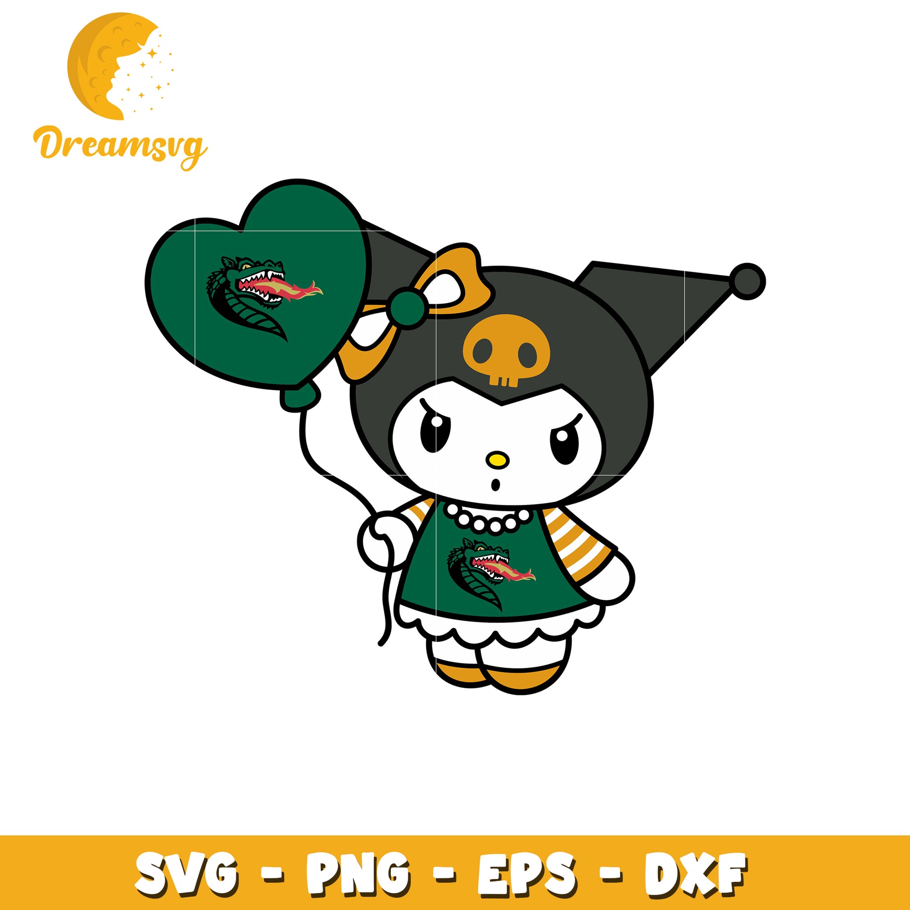 Kuromi Dragon SVG Design