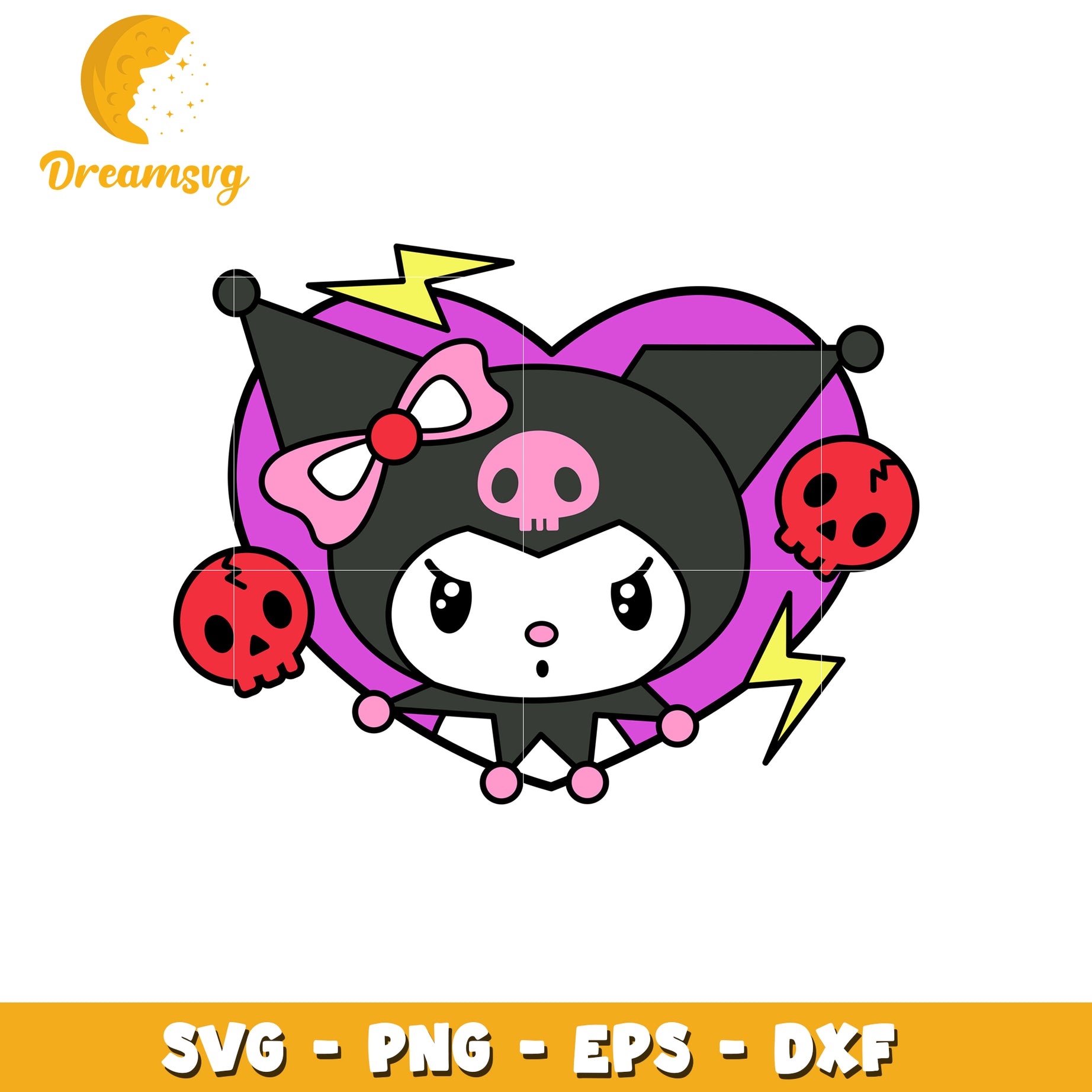 Kuromi Halloween SVG Cut File PNG EPS DXF