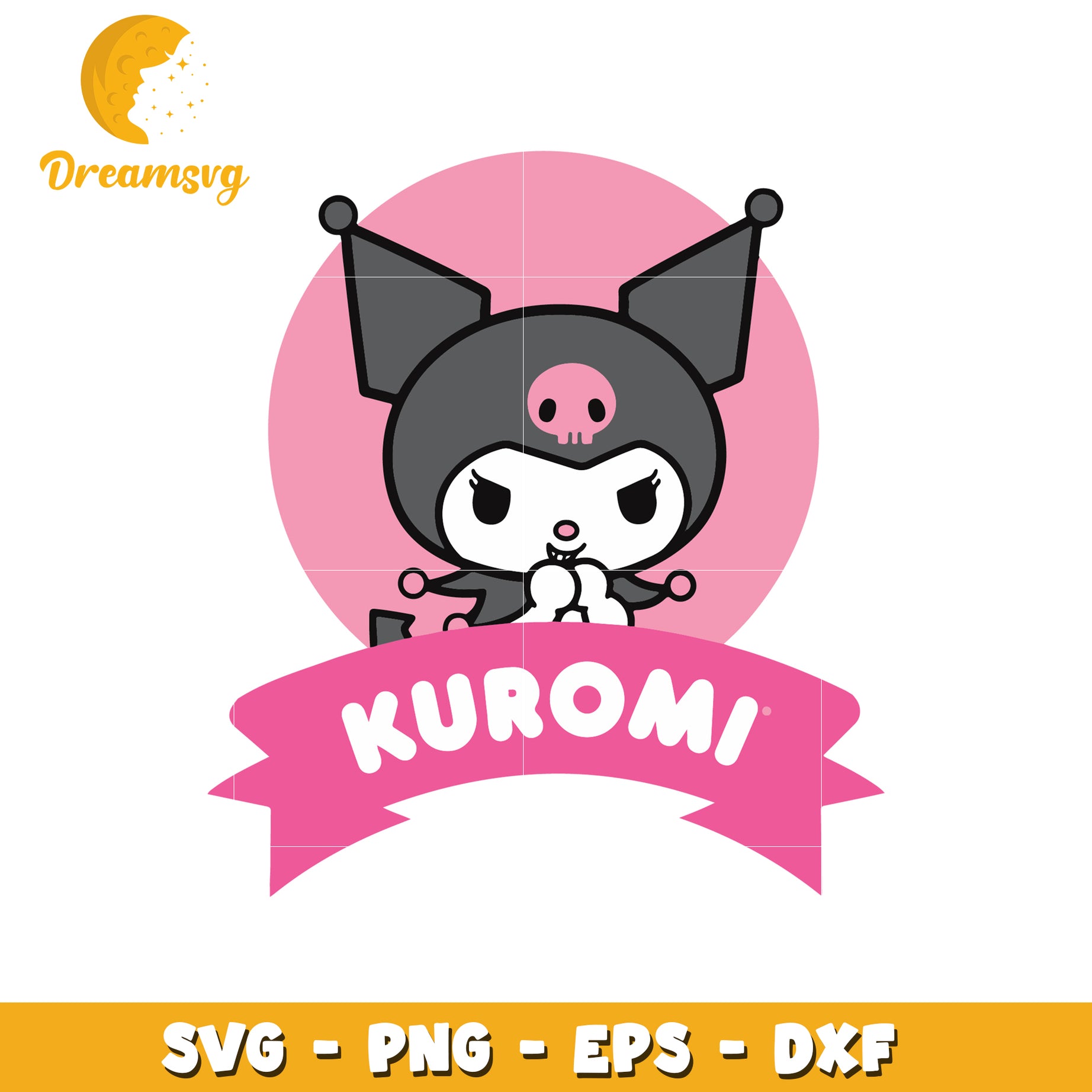 Kuromi SVG Cut File PNG EPS DXF