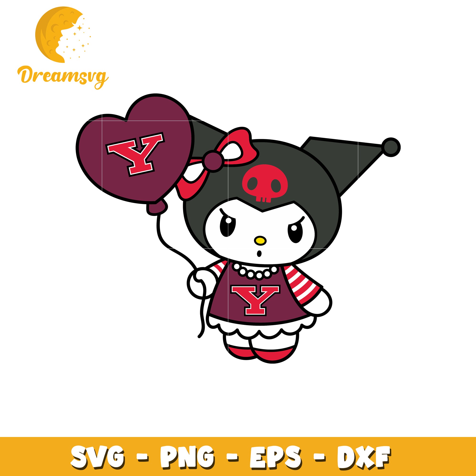 Kuromi SVG Design Cute Kawaii Anime Vector
