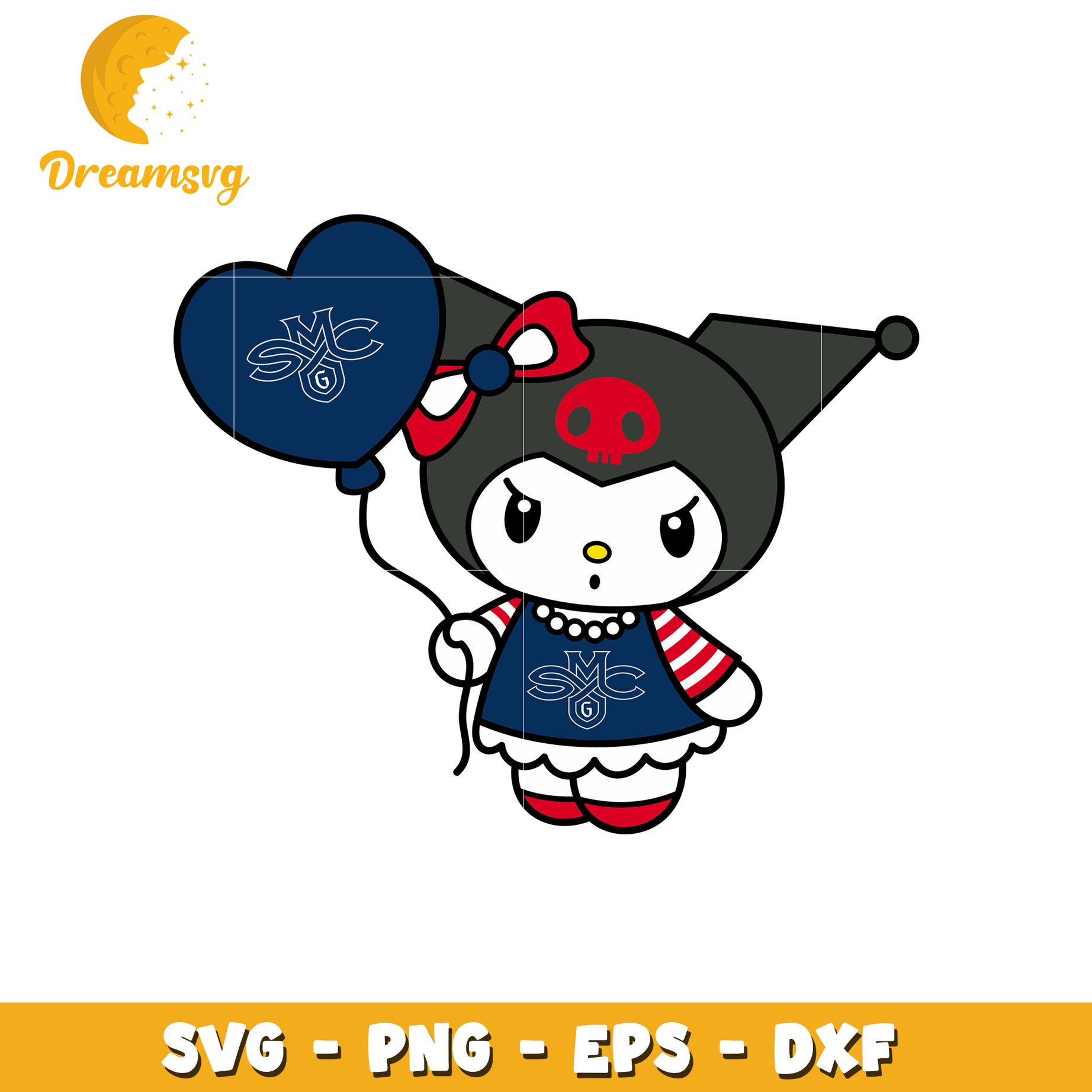 Kuromi SVG Design Cute Kawaii Character