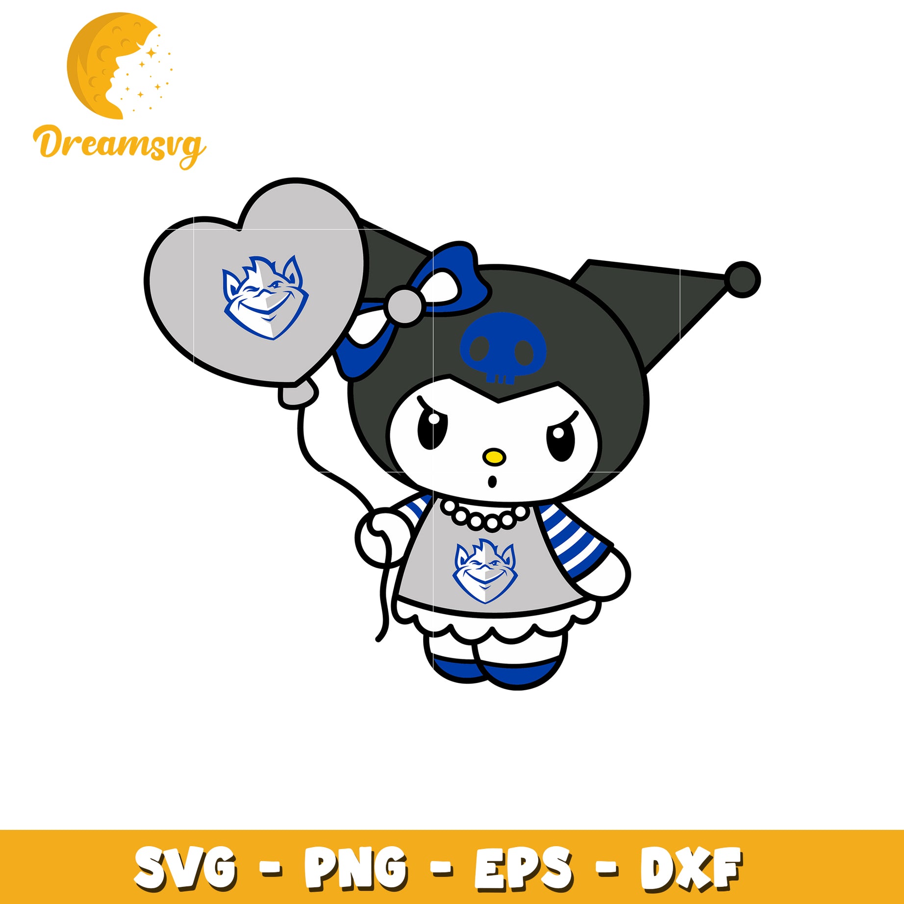 Kuromi SVG Design Goth Kawaii Style