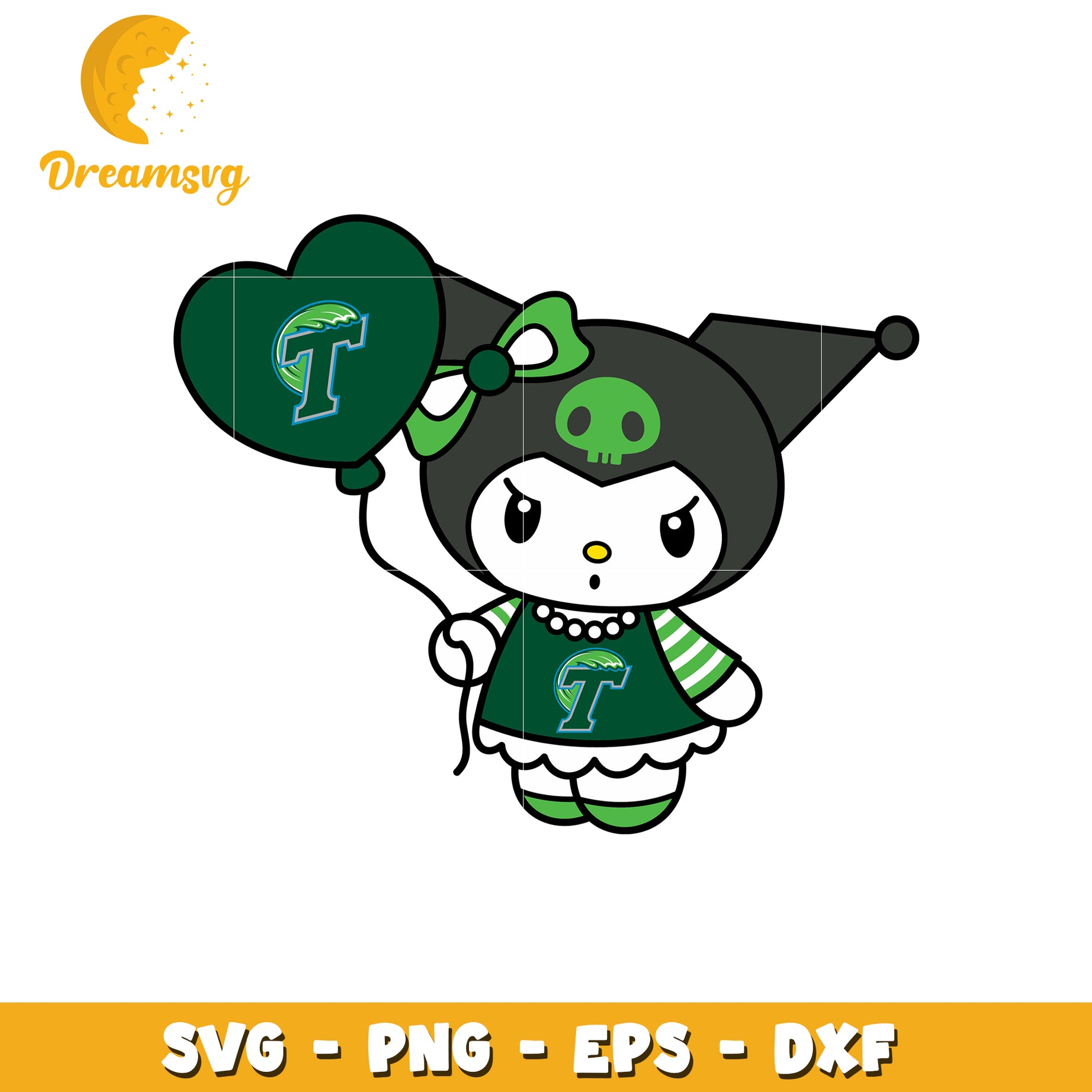 Kuromi SVG Design Green Team Apparel