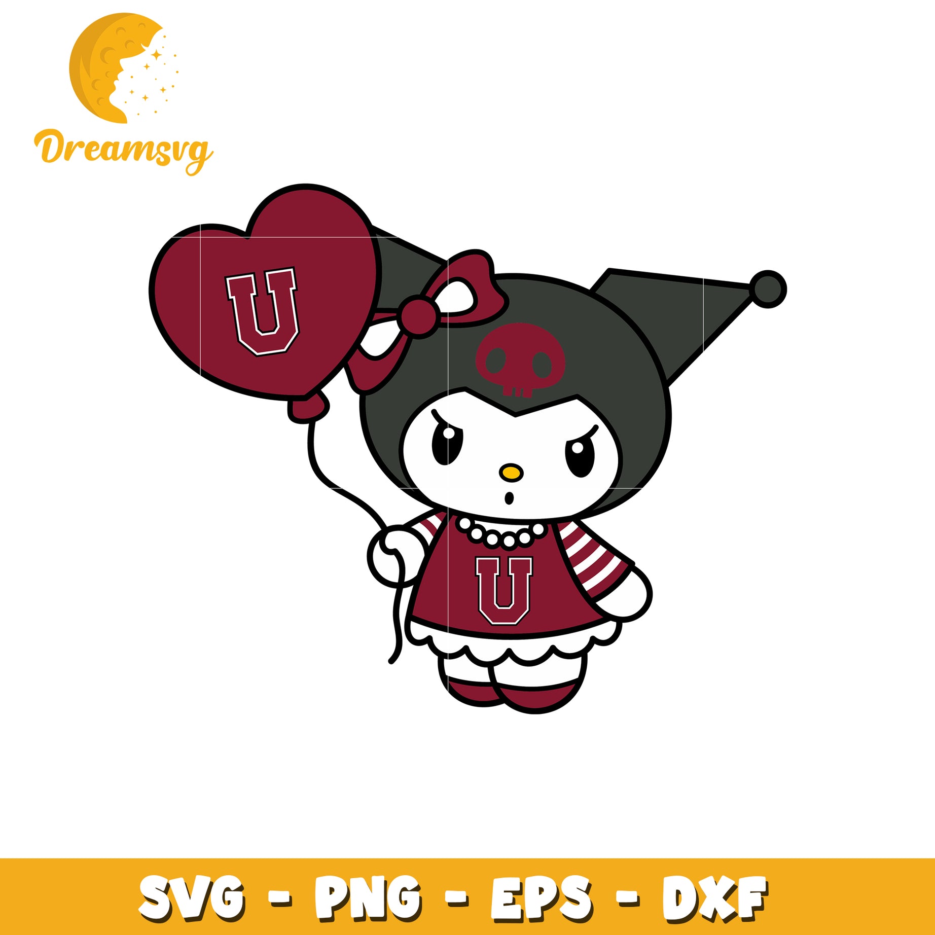 Kuromi SVG Design University of Utah Theme