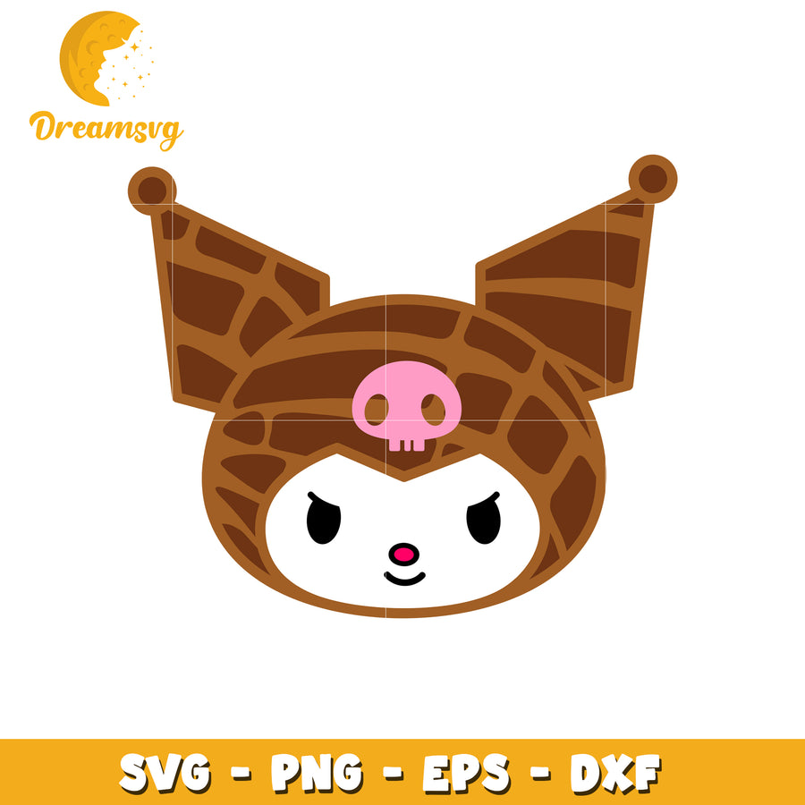 Kuromi Waffle Cone SVG Cut File