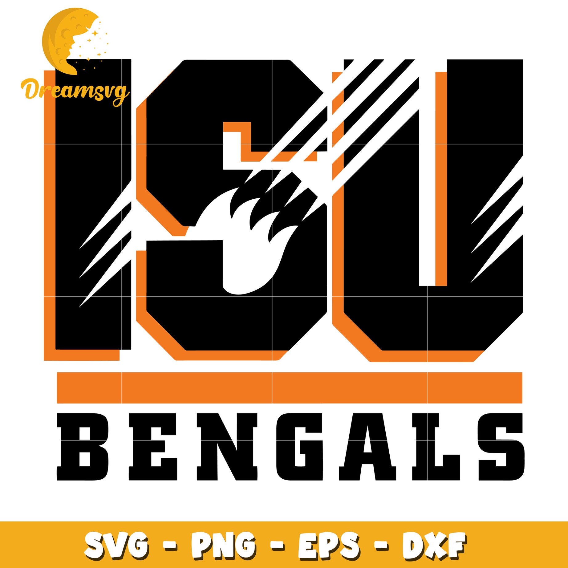 LSU Bengals SVG PNG EPS DXF Cut File