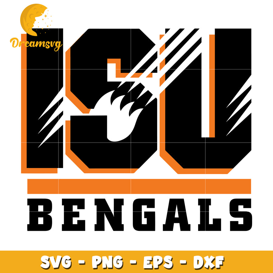 LSU Bengals SVG PNG EPS DXF Cut File