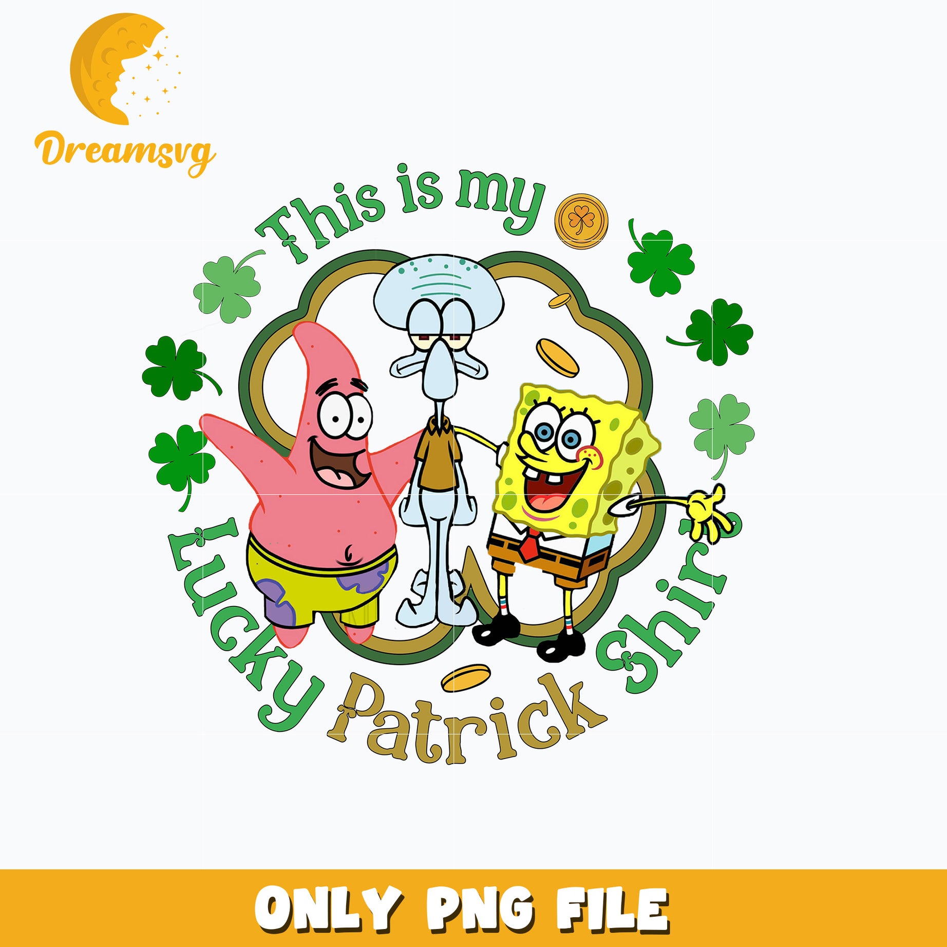 SpongeBob lucky patrick's shirt Png