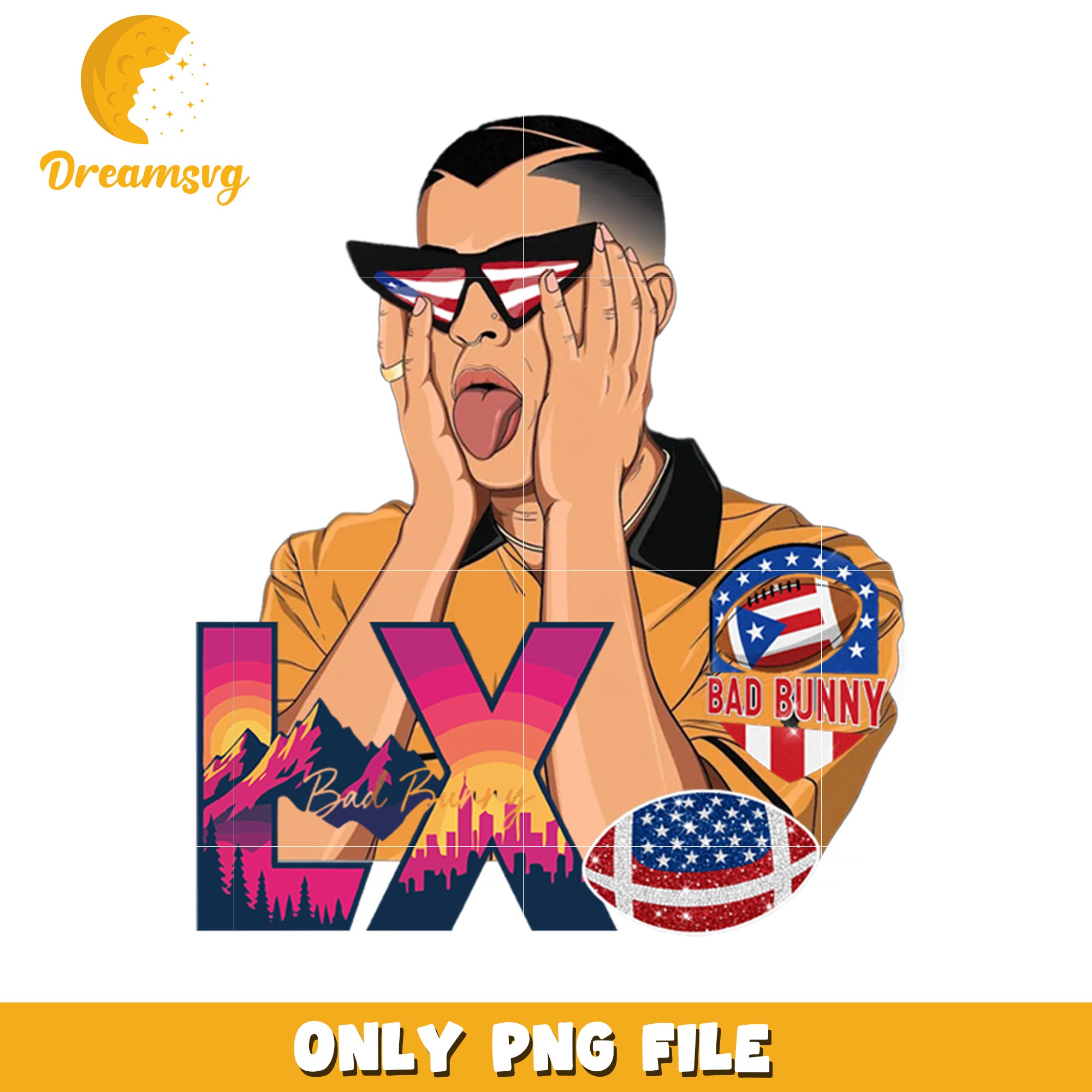 LX bad bunny png, benito fan art png, bad bunny 2026 png