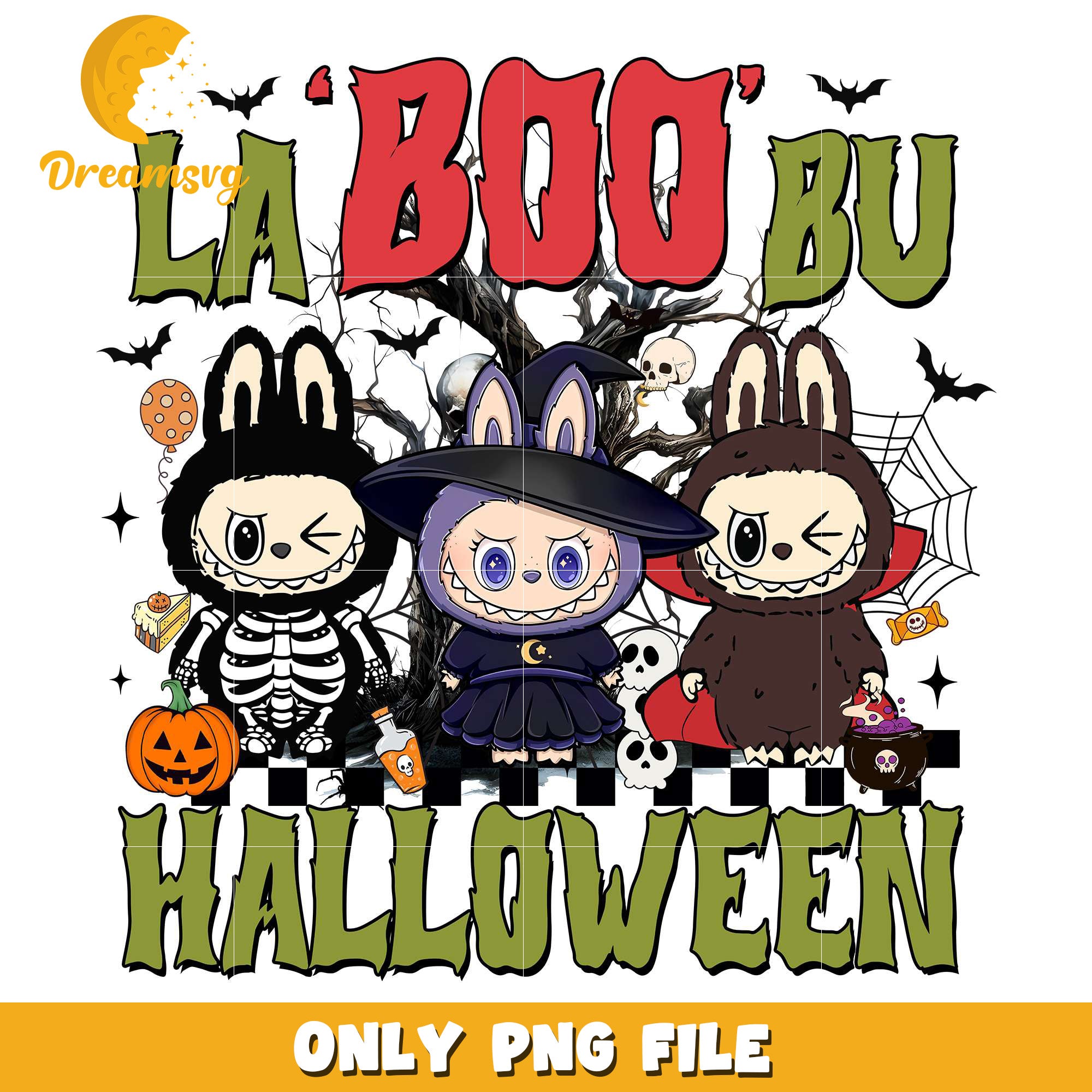 La boo bu halloween png, halloween cartoons​ png, halloween movies​ png