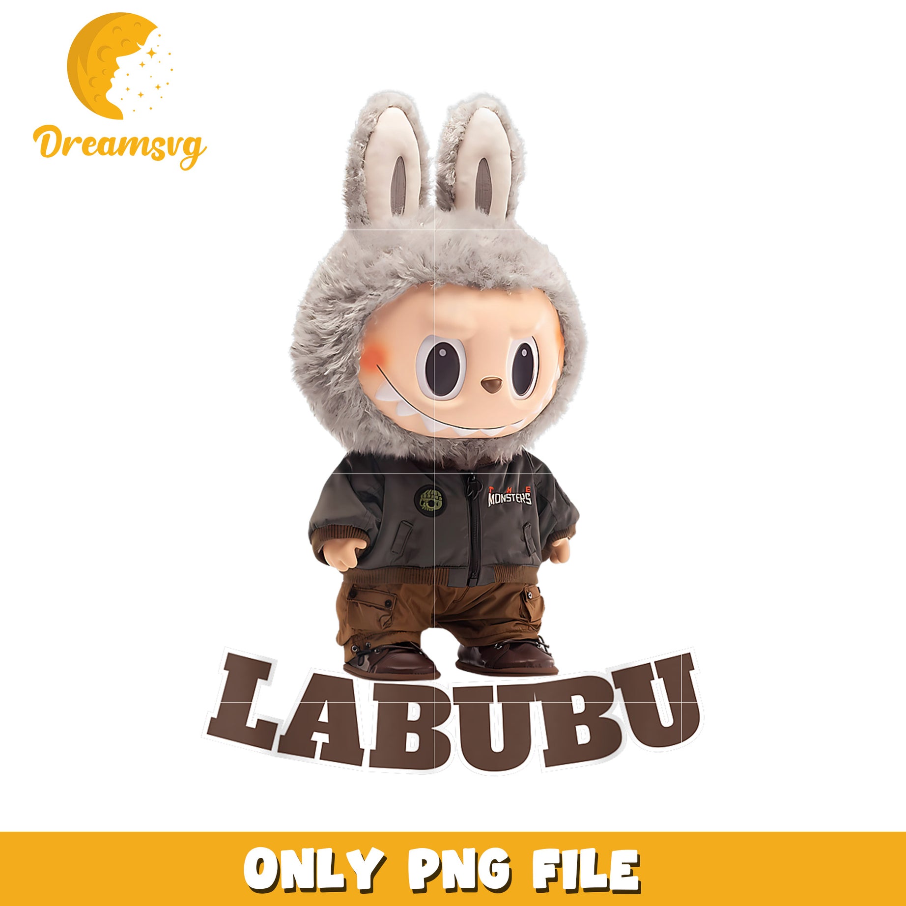 Labubu PNG File Cute Monster Cartoon Image