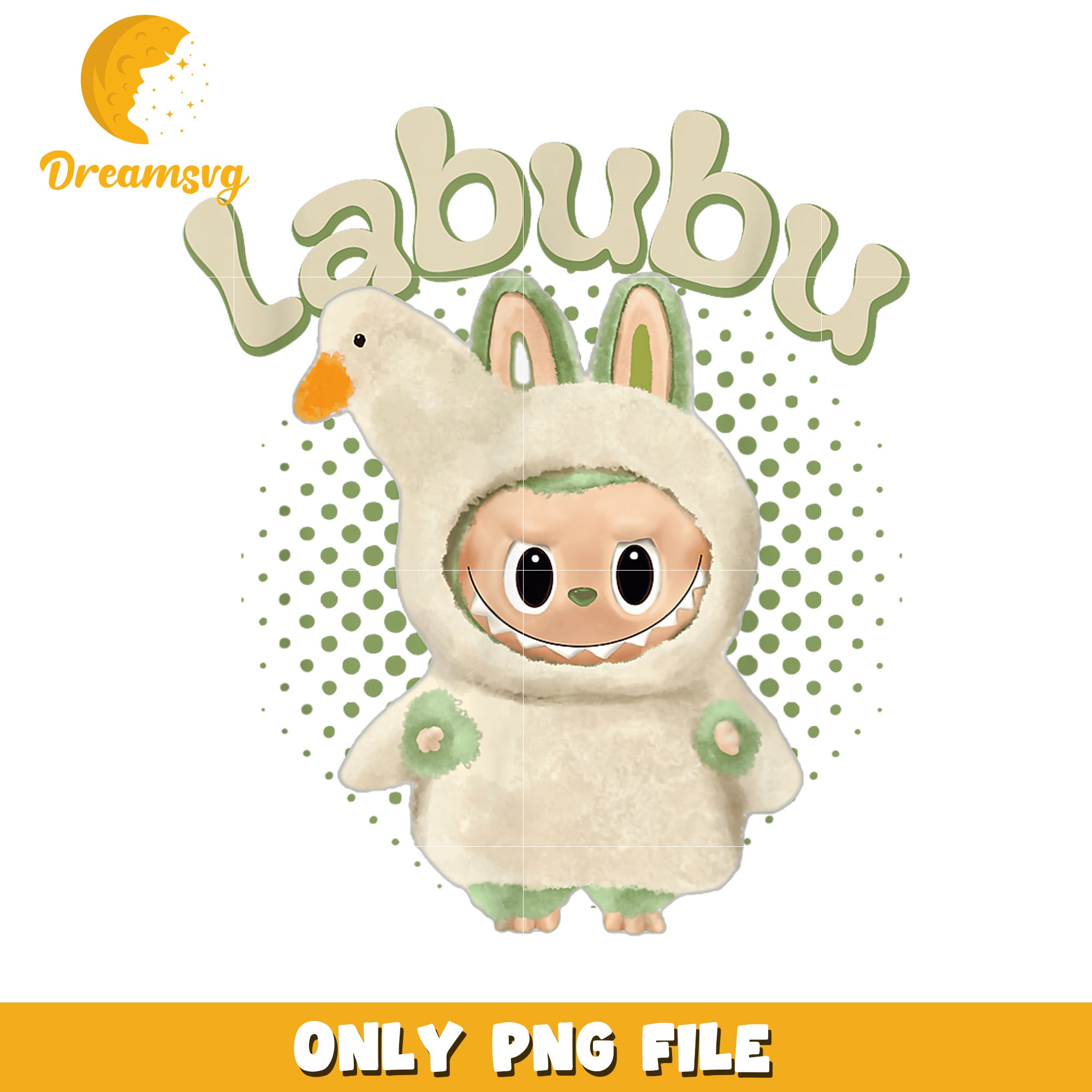 Labubu PNG File, Cute Character Design for Digital Downloads