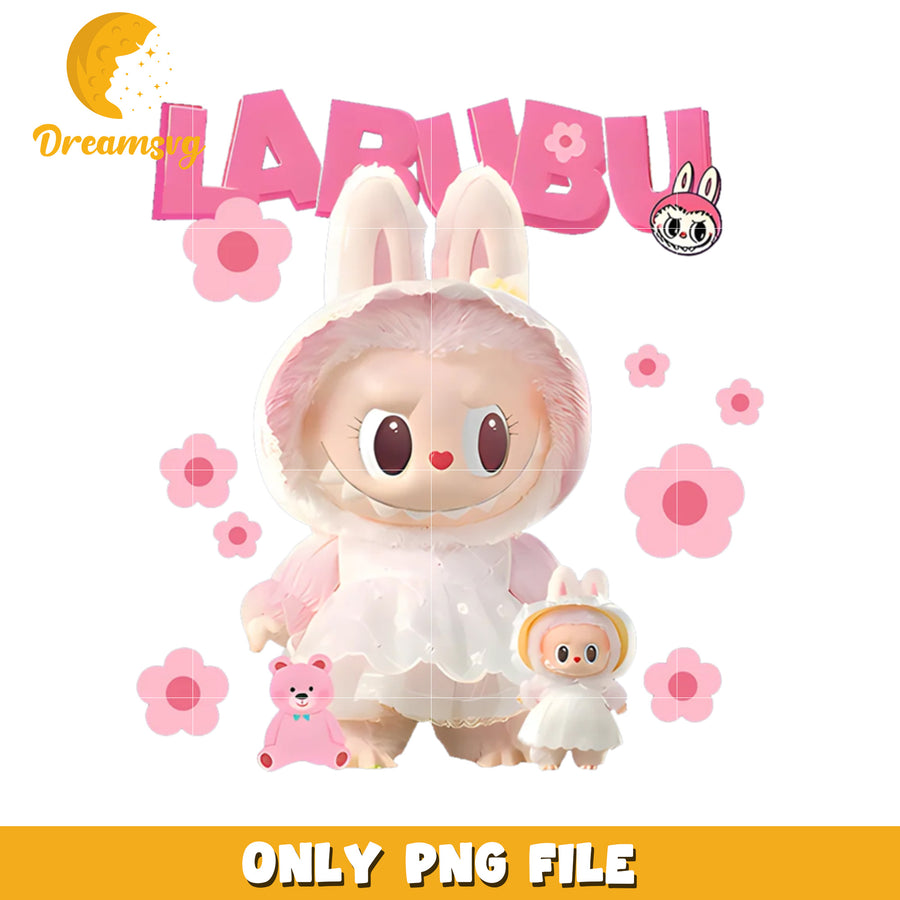 Labubu PNG, Cute Bunny, Kawaii Toy, Pink, DreamsVsg