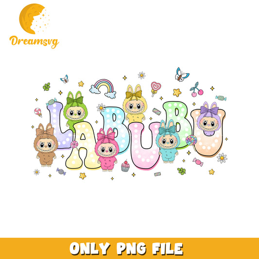 Labubu PNG, Cute Monster, Kawaii Design