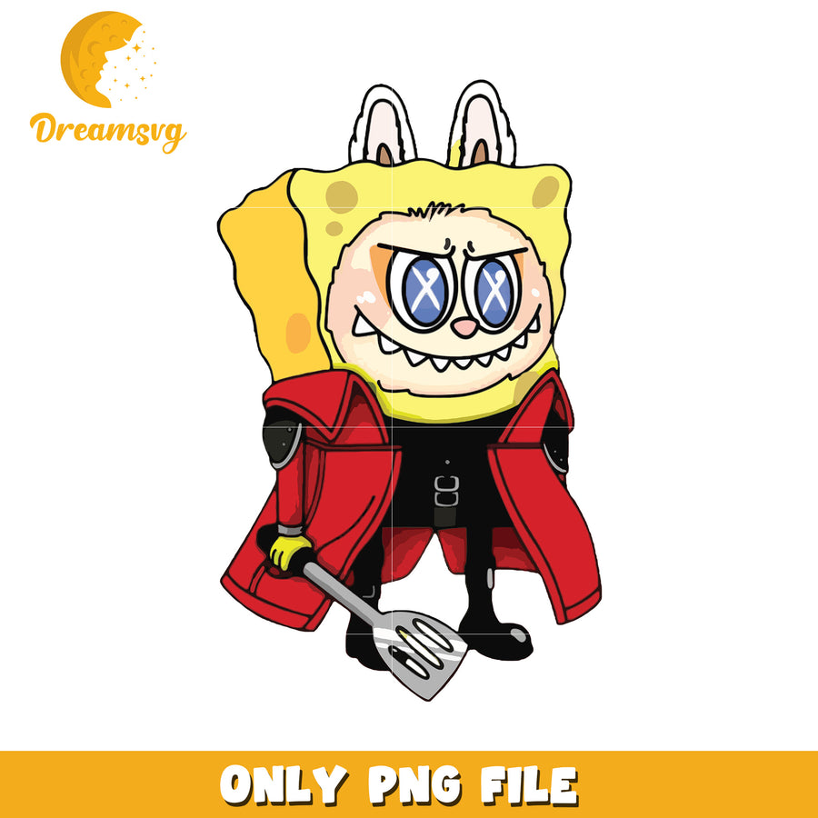 Labubu Spongebob png, popmart labubu​ png, cartoon characters png