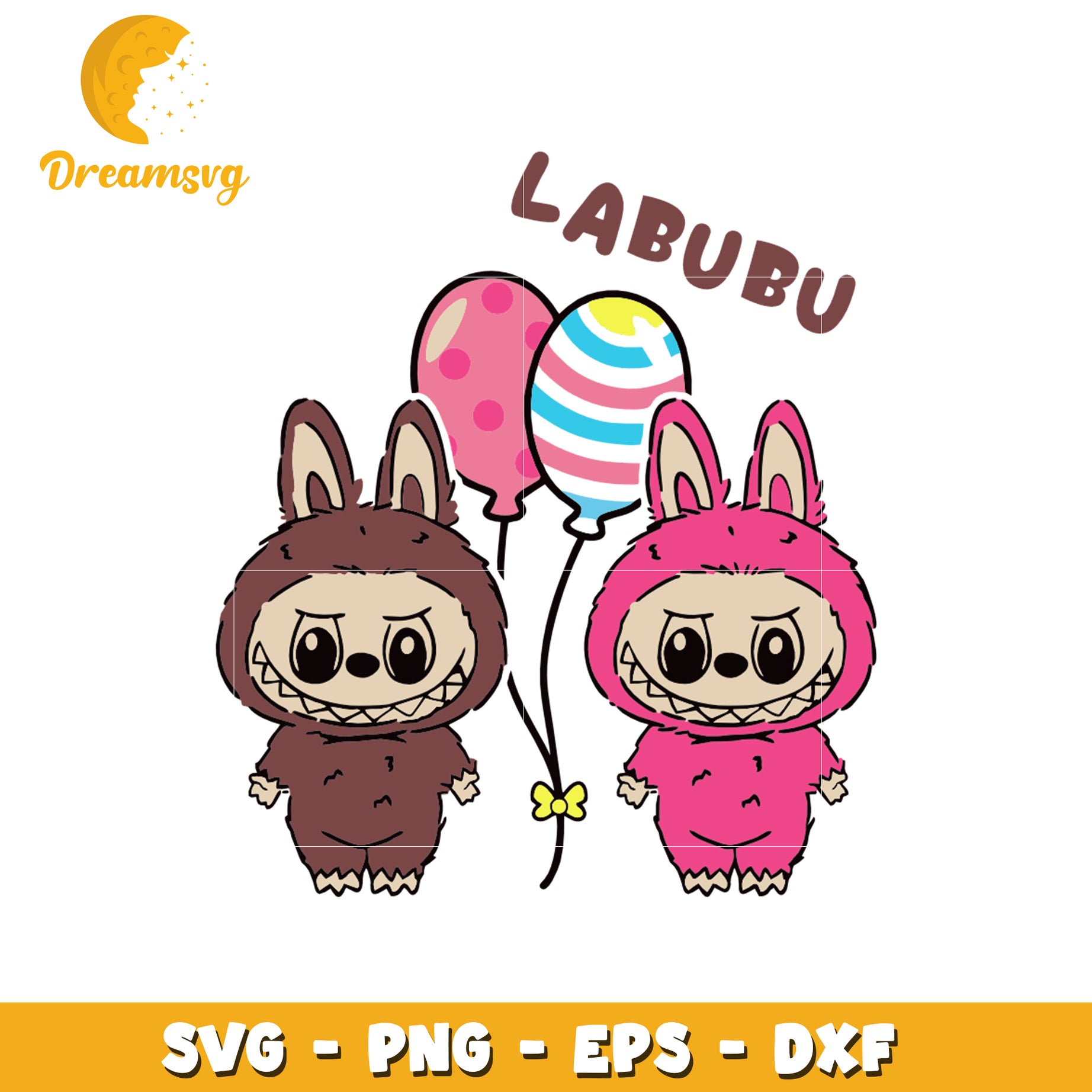 Labubu balloon labubu svg, secret labubu svg, labubu amazon svg