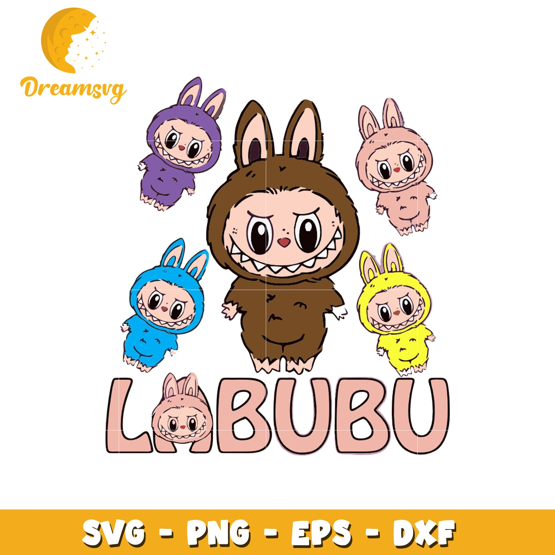 Labubu characters labubu svg, labubu toys svg, real labubu svg