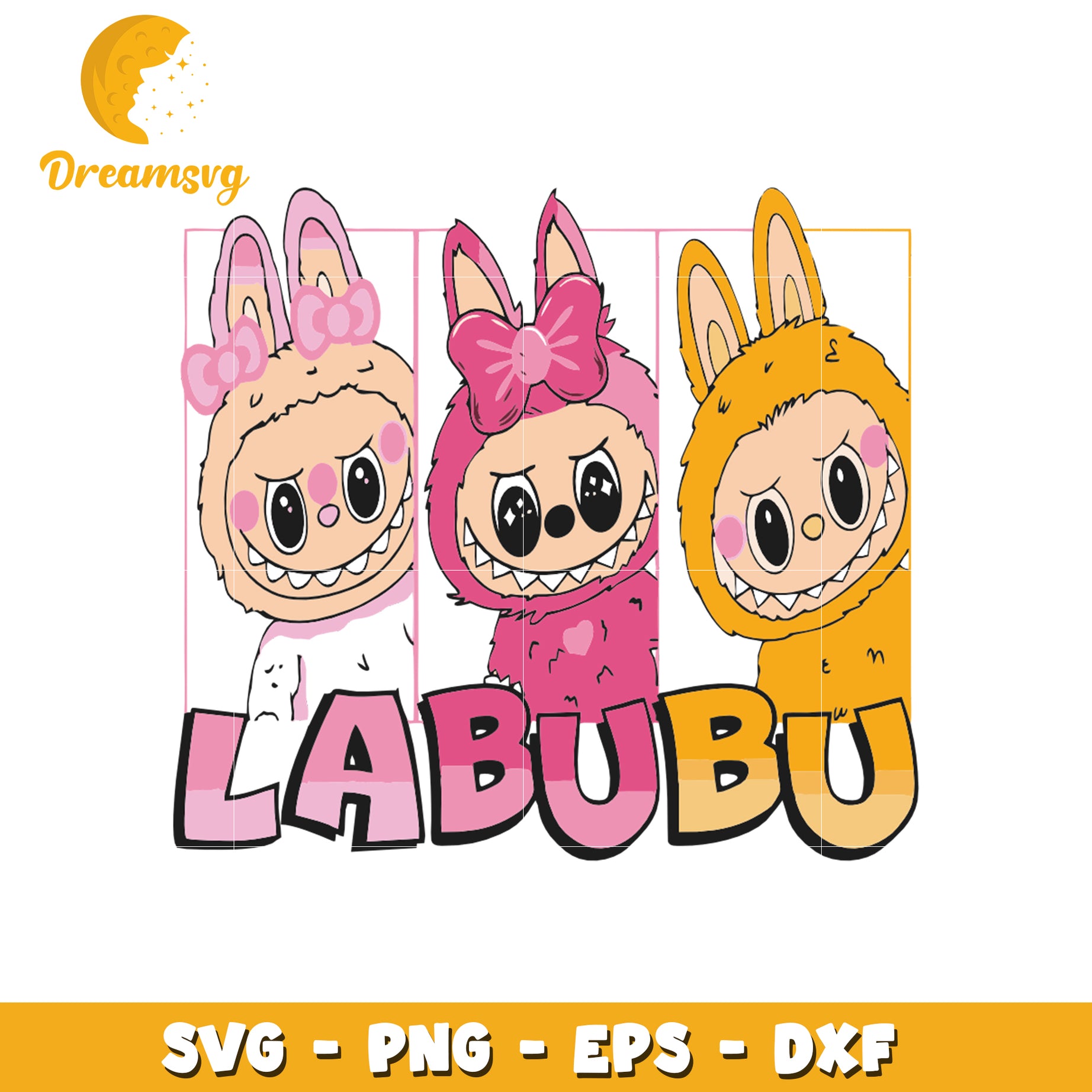 Labubu colorful characters labubu svg, labubu art svg, labubu price svg