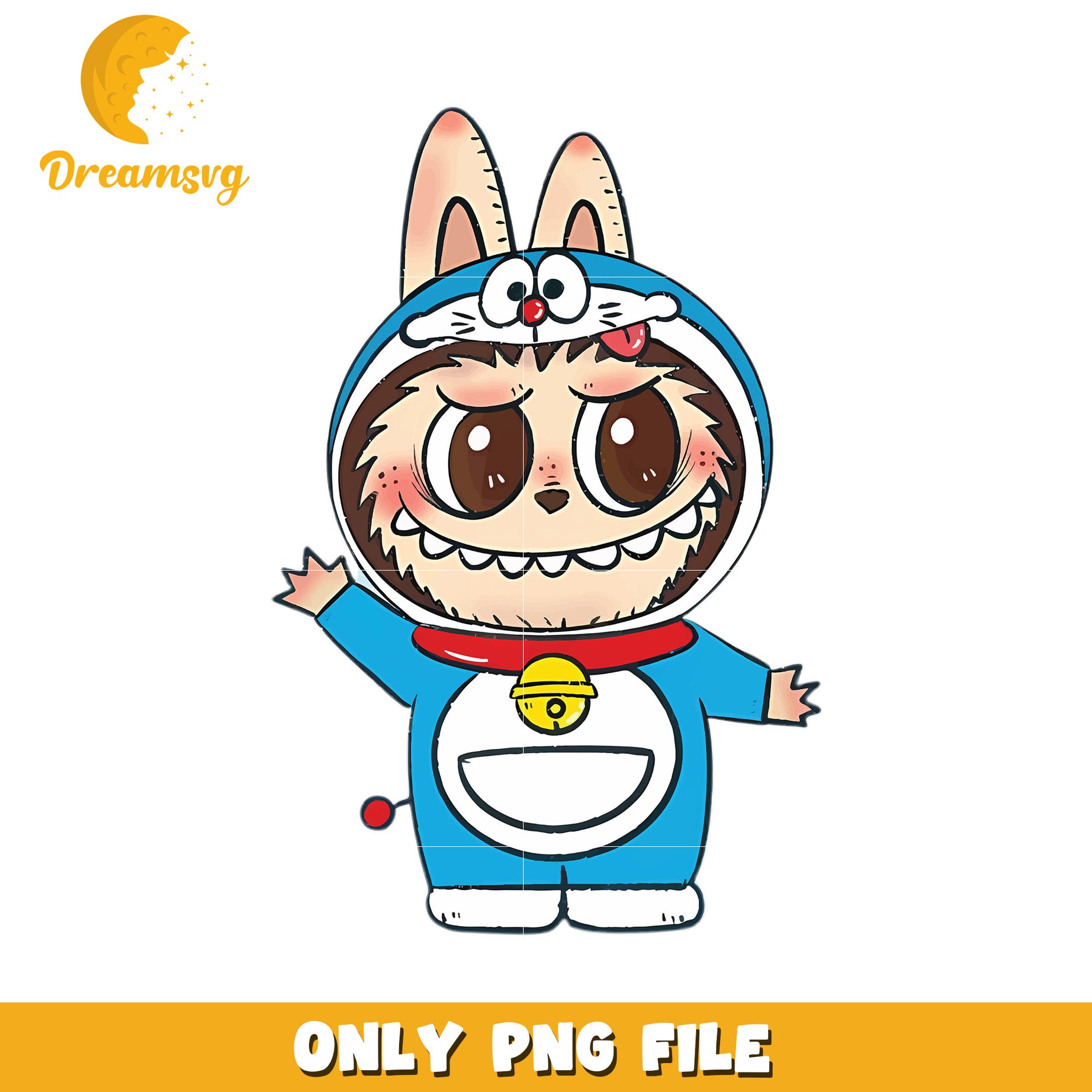 Labubu doraemon png, popmart labubu​ png, cartoon characters png