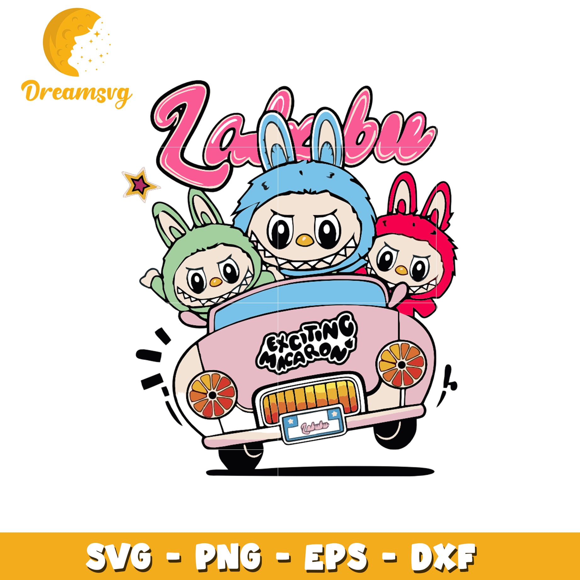 Labubu driving labubu svg, labubu art svg, labubu price svg
