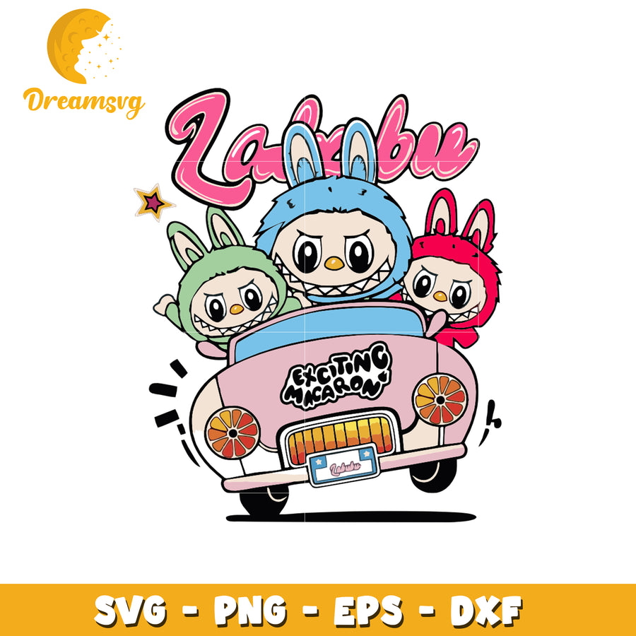 Labubu driving labubu svg, labubu art svg, labubu price svg