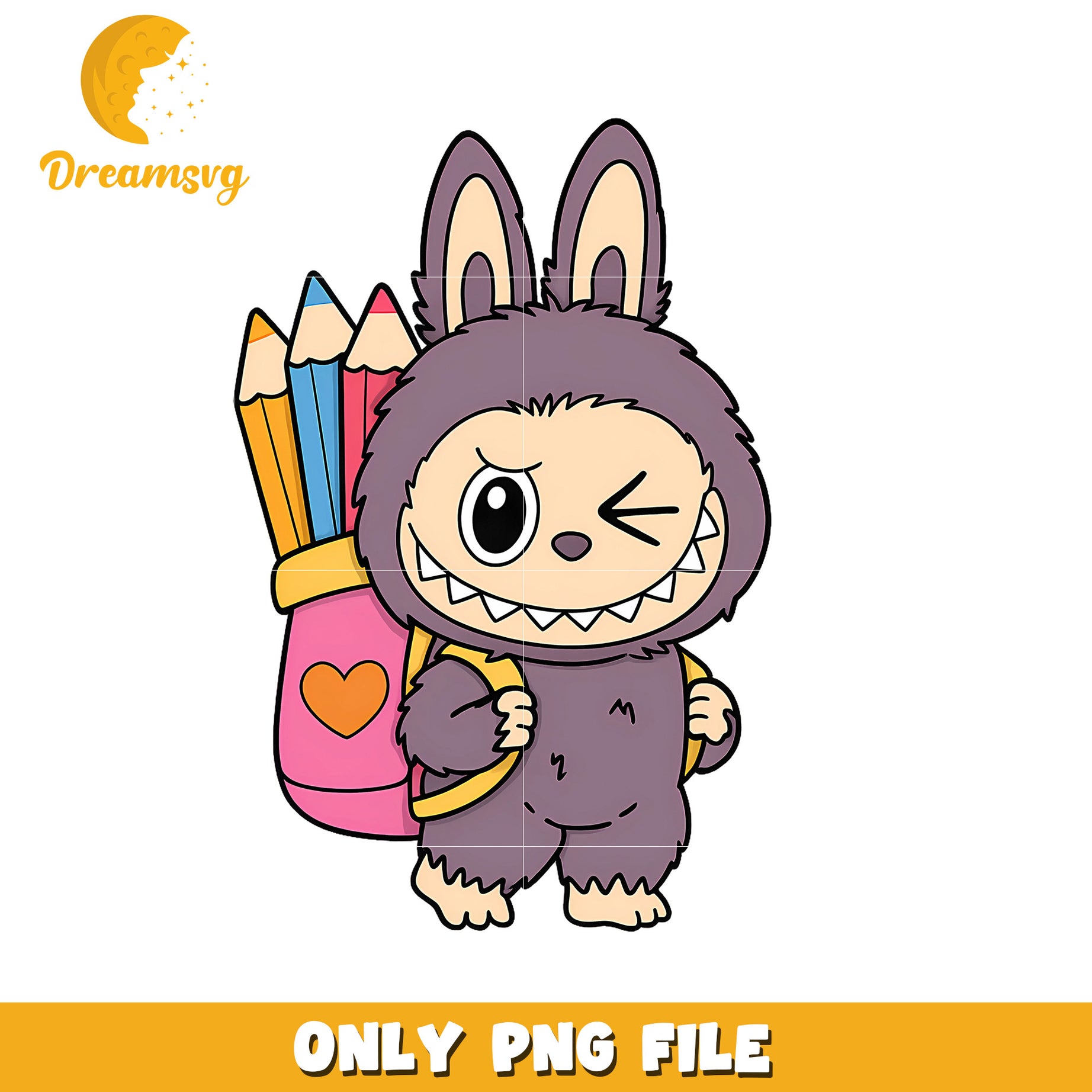 Labubu go to school png, labubu clothes​ png, labubu macaron png