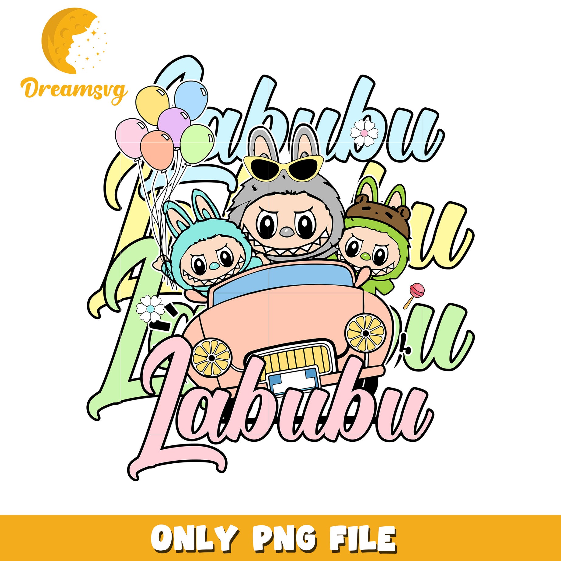 Labubu in a vacation png, labubu keychain png, labubu dolls png
