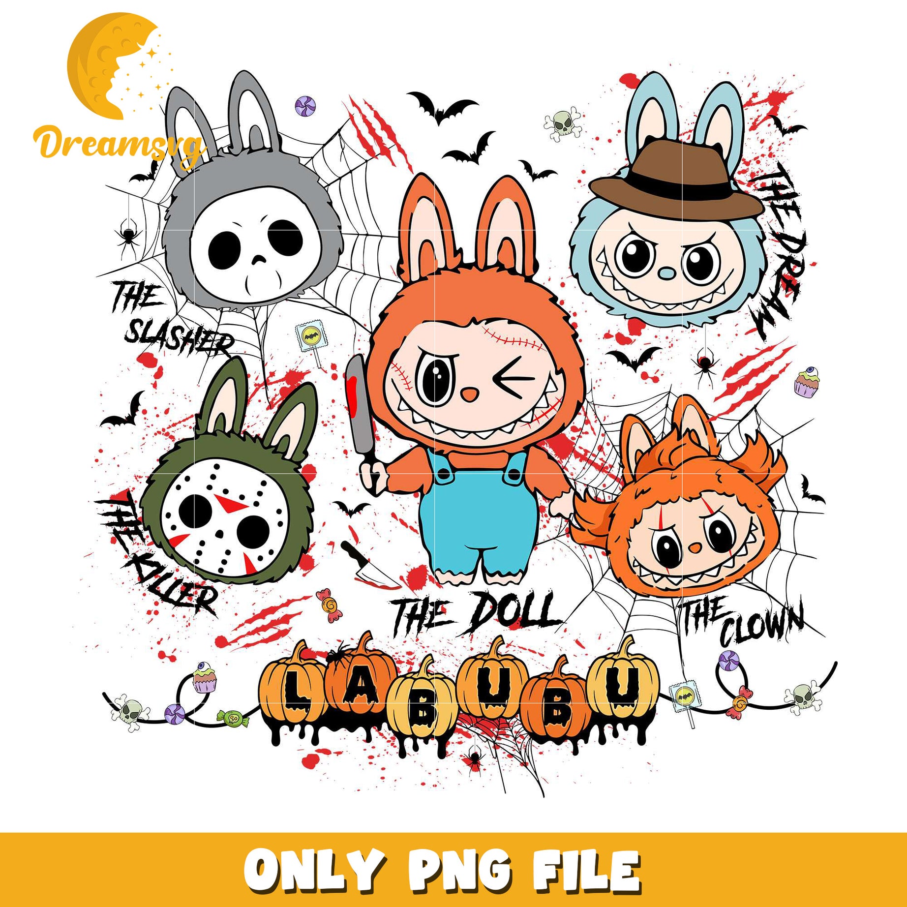 Labubu killers png, halloween kills​ halloween ends​ png
