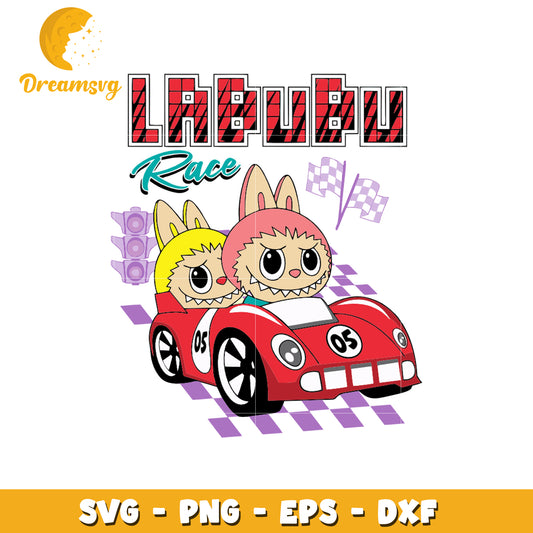 Labubu let's race design labubu svg, labubu art svg, labubu price svg