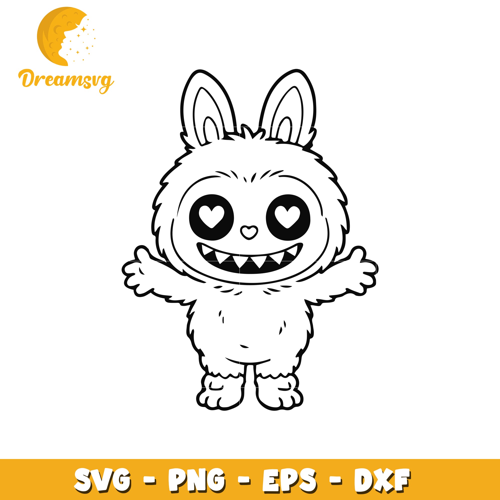ラブブ Labubu drawingサイン入り Labubu lover svg, labubu dolls svg, popmart labubu svg – DreamSVG