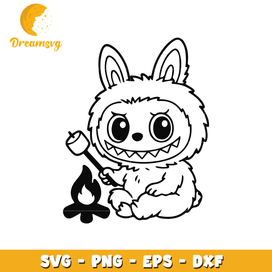 Labubu mashmellow svg, labubu dolls svg, popmart labubu svg