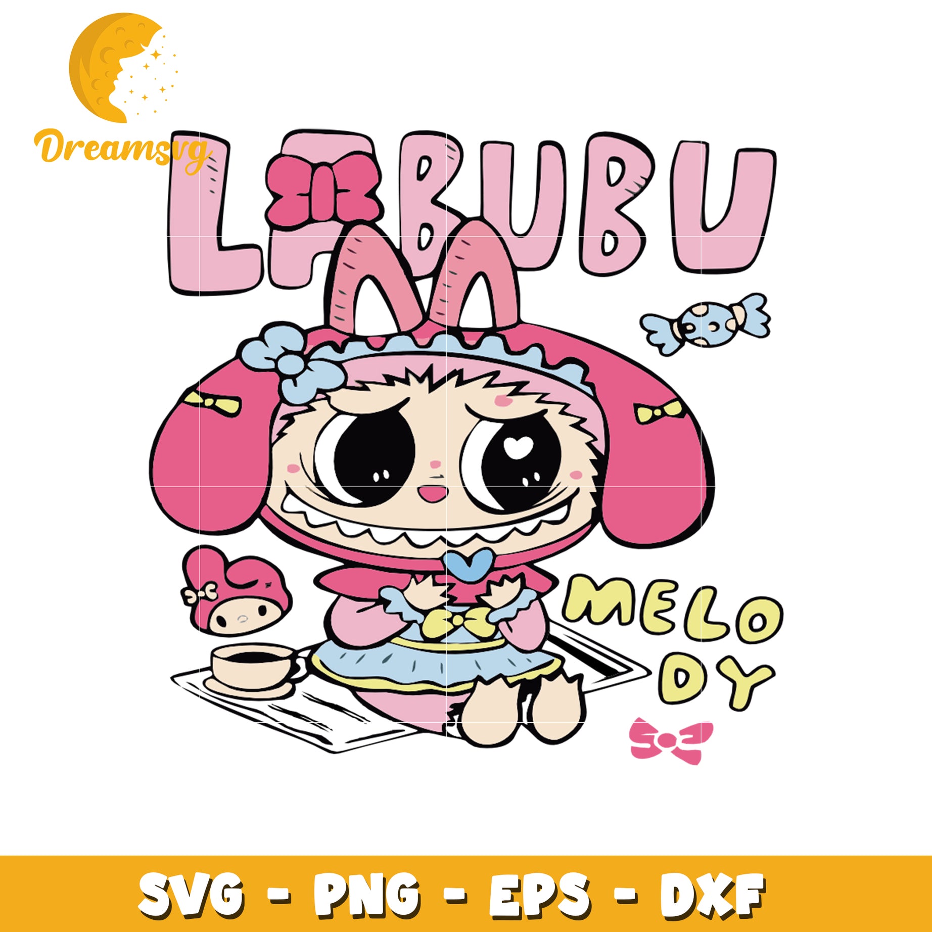 Labubu melody labubu svg, labubu art svg, labubu price svg